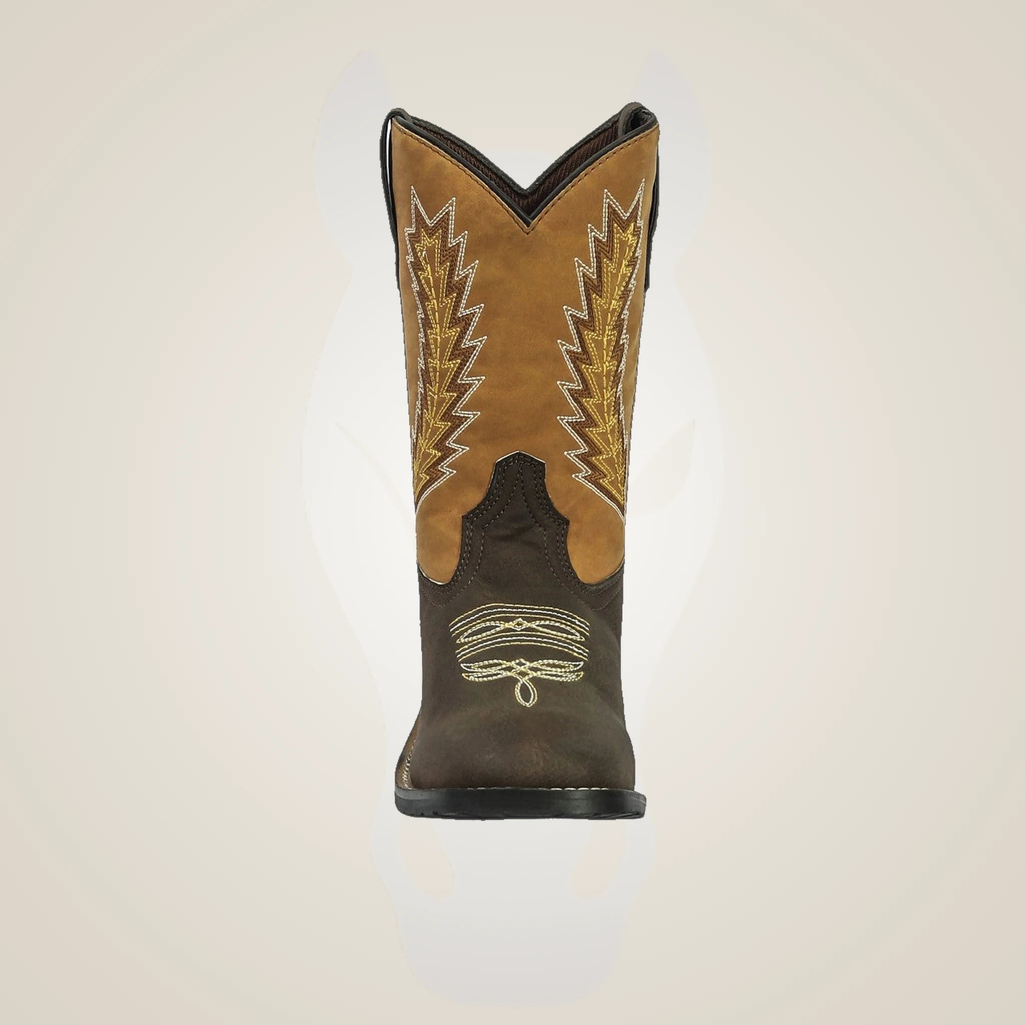 TuffRider Children's Biscayne Square Toe Western Boot - Mocha