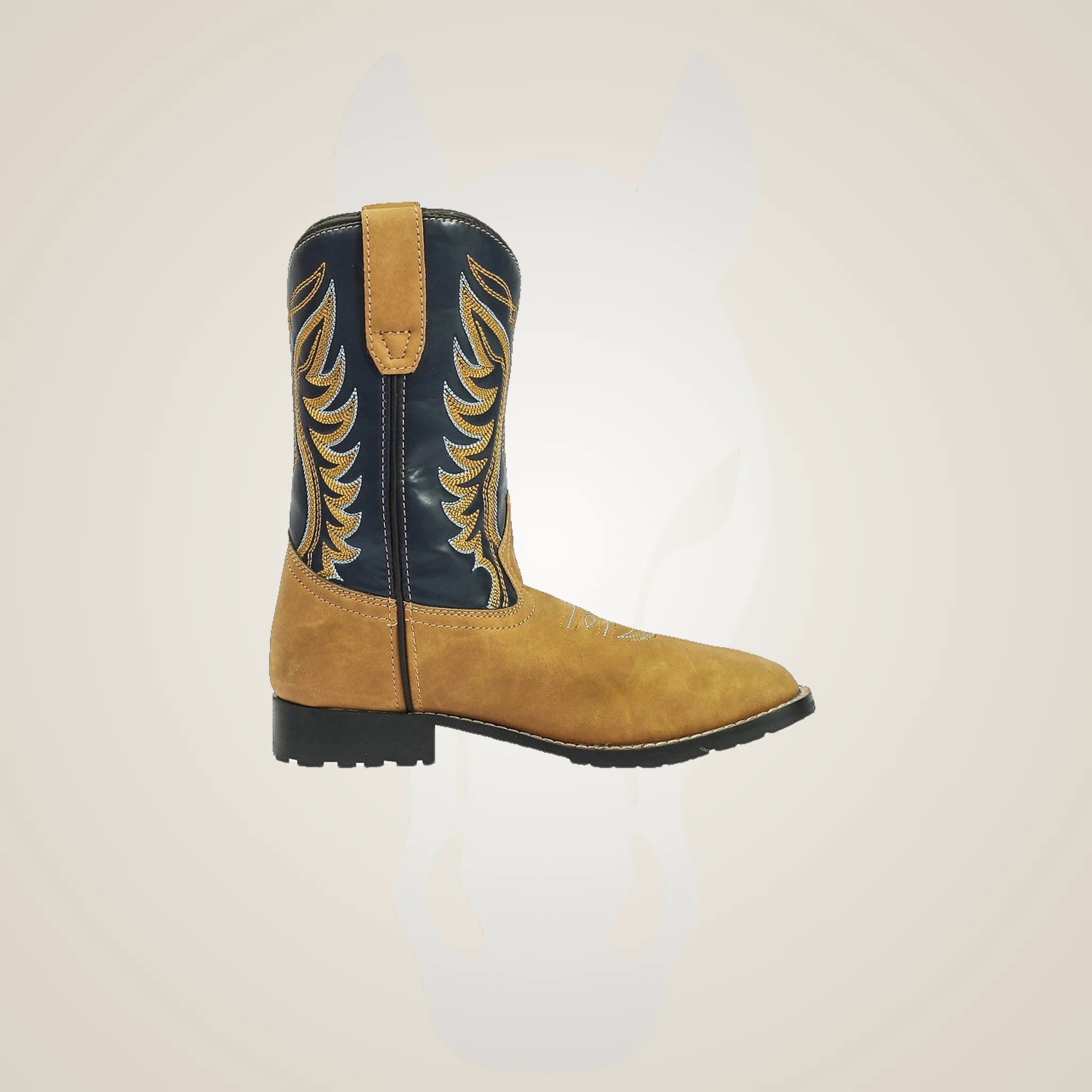 TuffRider Children's Lassen Rounded Toe Western Boot - Tan