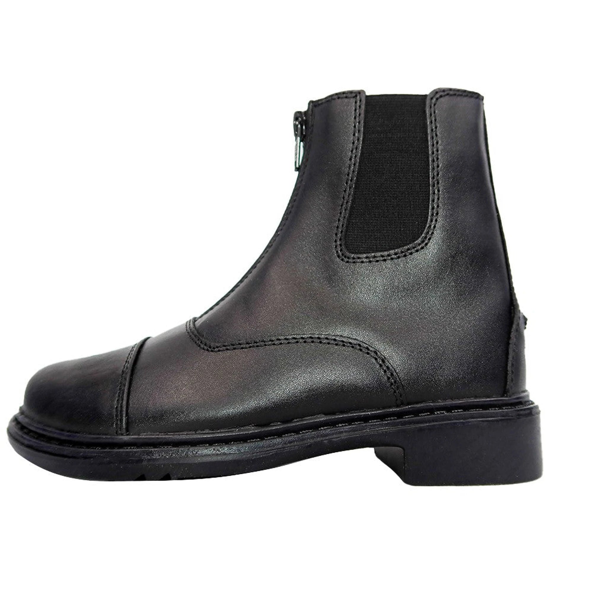 TuffRider Children's Perfect Front Zip Paddock Boots - Black