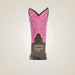 TuffRider Children's Voyageurs Square Toe Western Boot - Mocha w/ Hot Pink