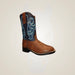 TuffRider Children's Zion Square Toe Western Boot - Brown