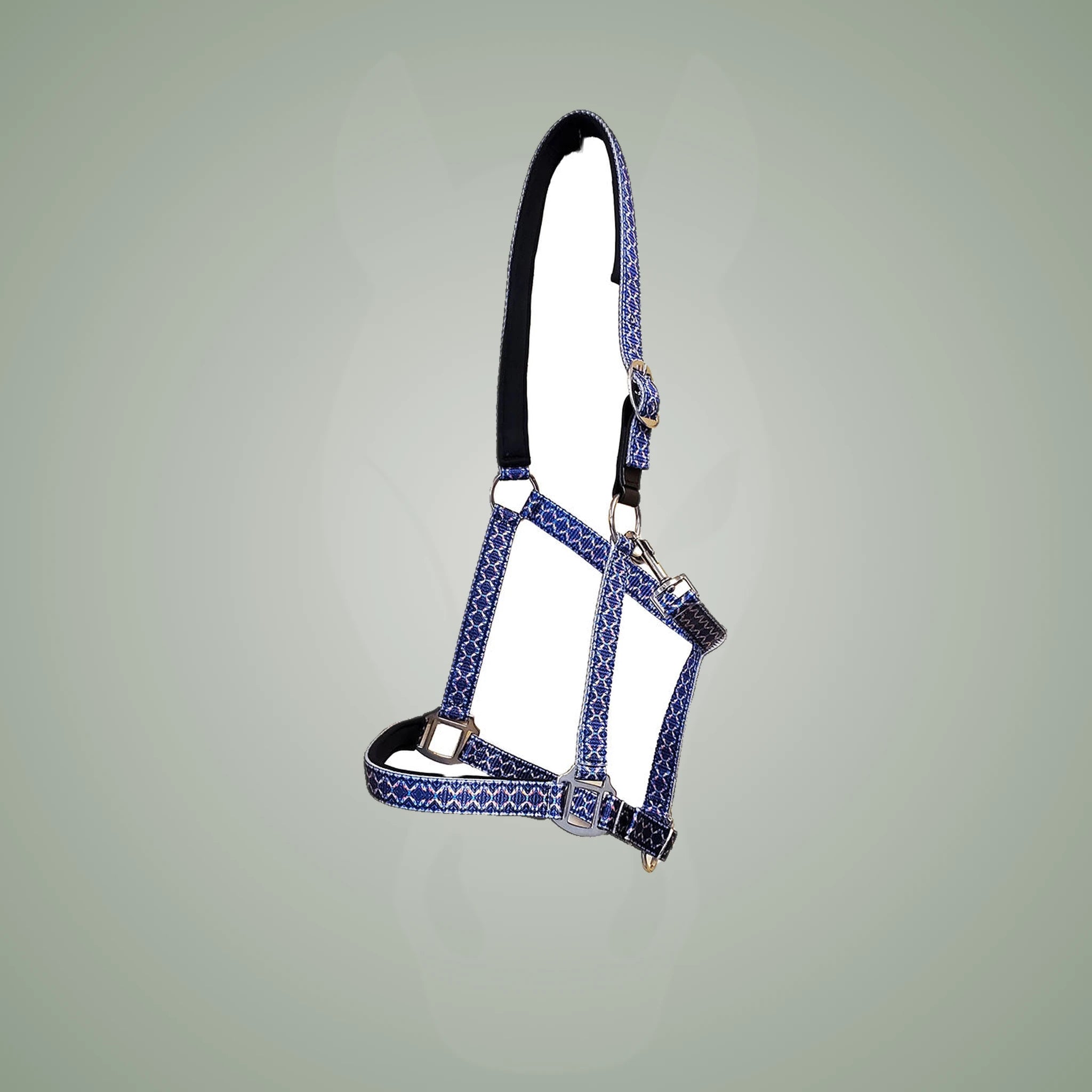 TuffRider EasyCare Diamond Mosaic Break Away Halter - Navy
