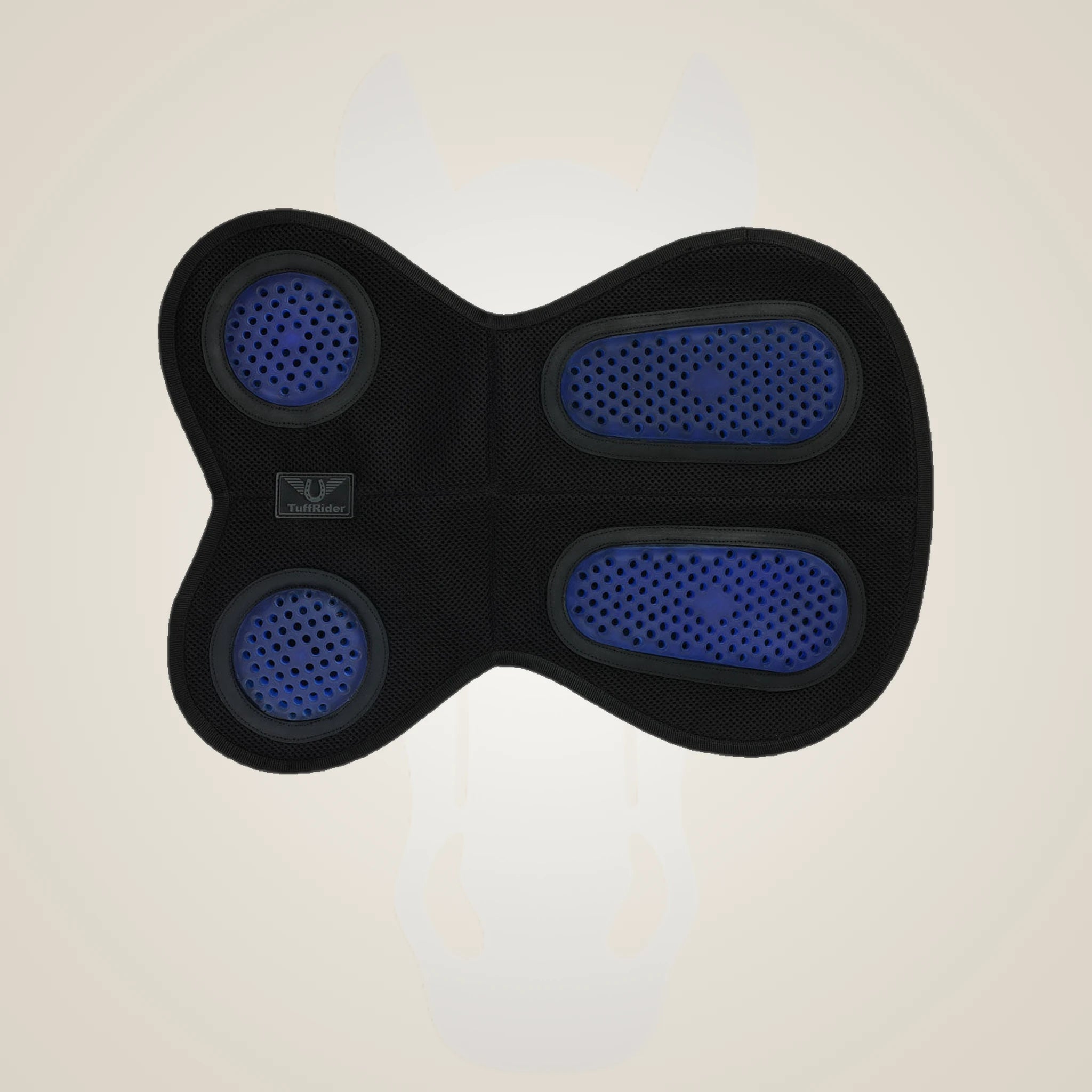 TuffRider GelX Airflow Shaped Pad - Black