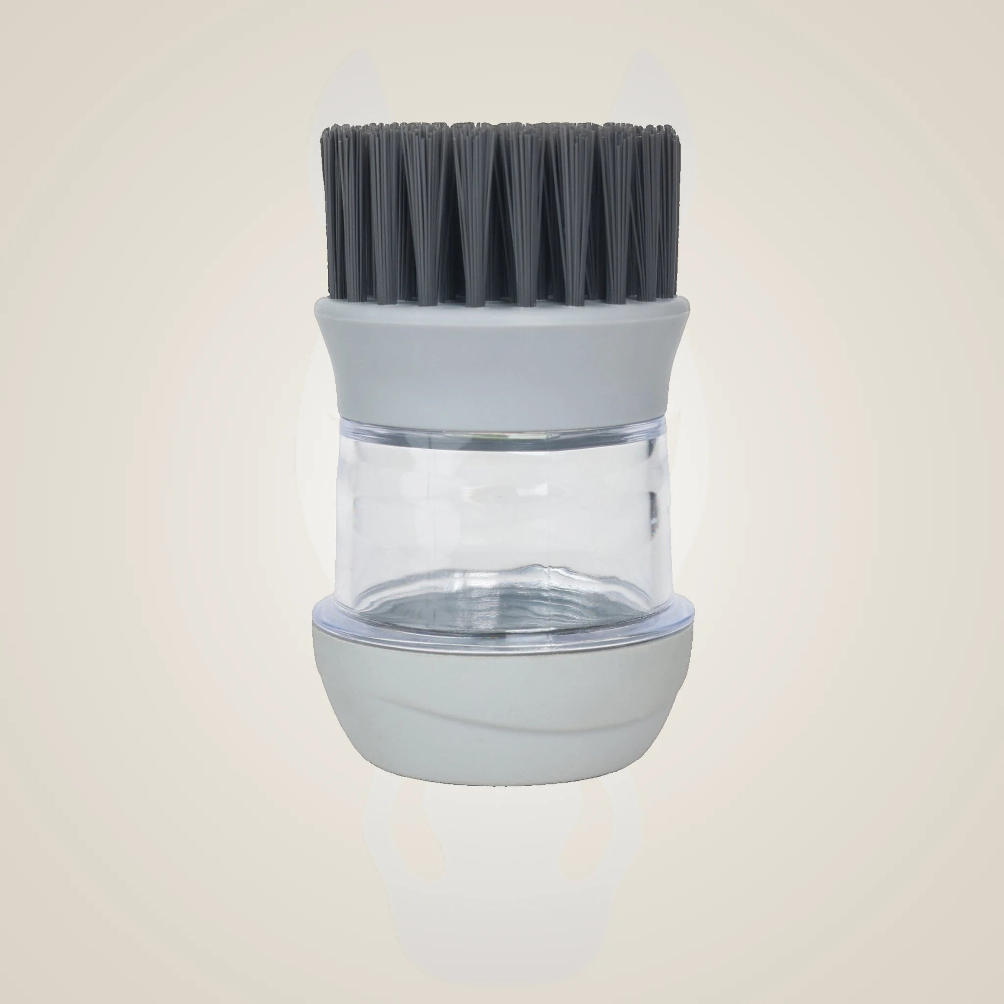 TuffRider Hoof Brush With Liquid Soap Dispenser - Grey