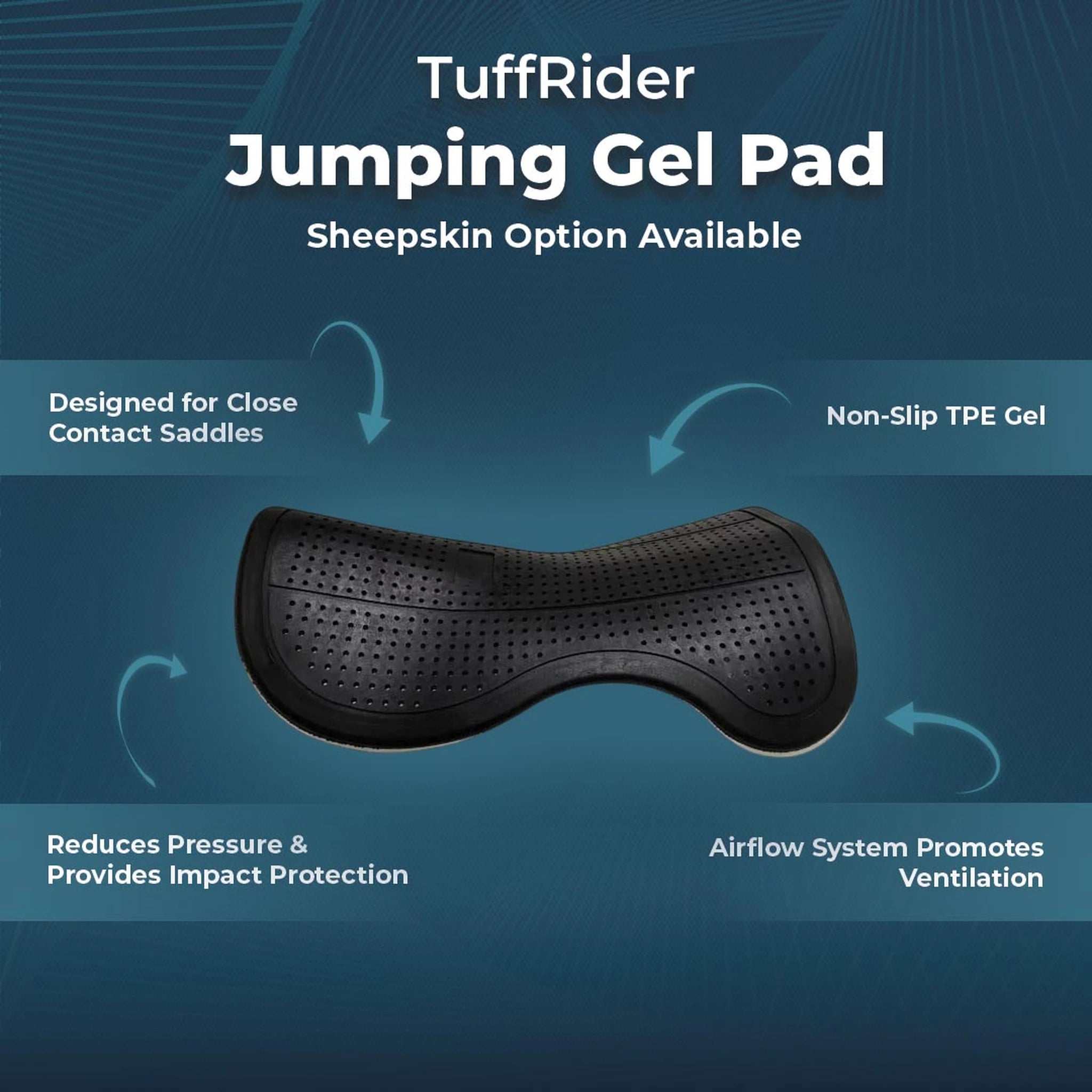 TuffRider Jumping Gel Pad - Black