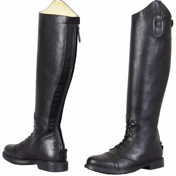 TuffRider Kids Baroque Leather Back Zipper Field Boots