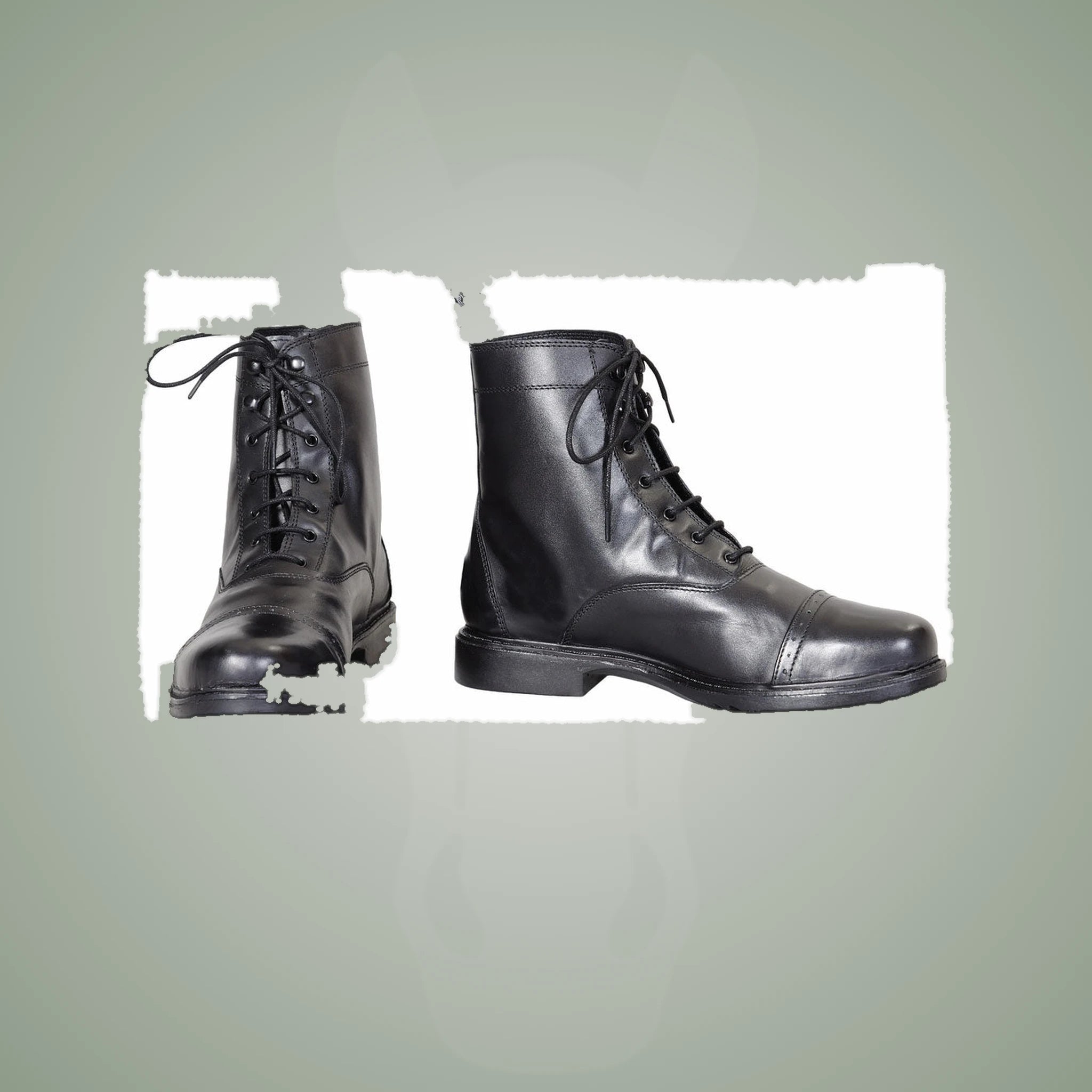 TuffRider Ladies Baroque Lace Up Paddock Boots - Black