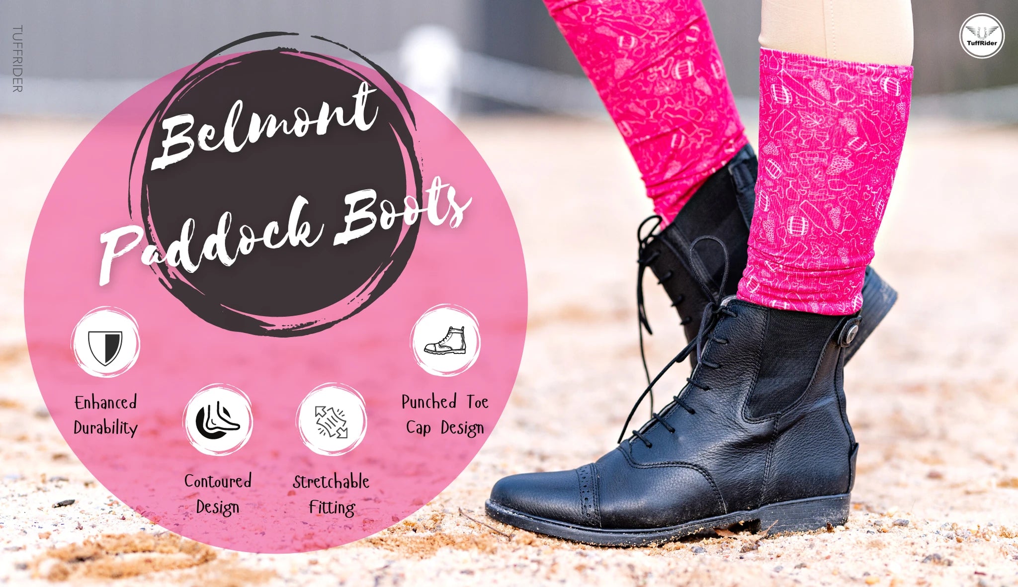 TuffRider Ladies Belmont Paddock Boot - Black