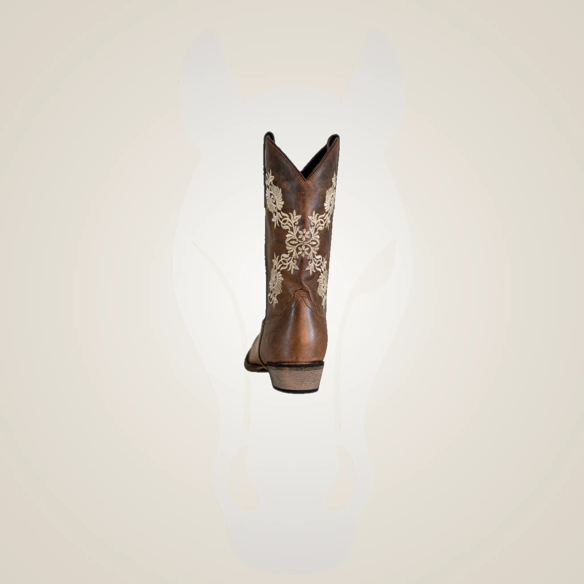 TuffRider Ladies Mormon Square Toe Western Boot - Brown