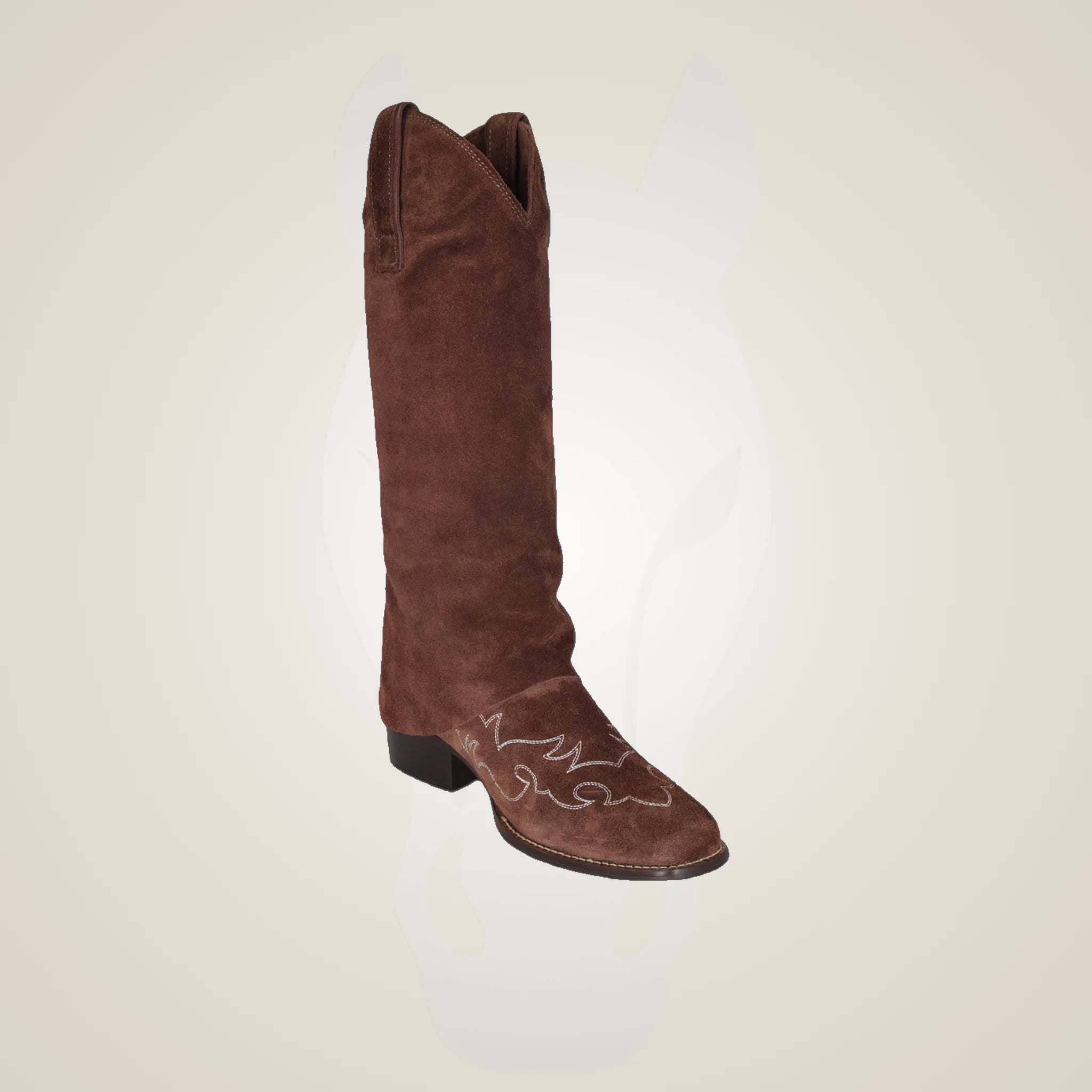 TuffRider Laureate Luxe Western Suede Boots - Brown