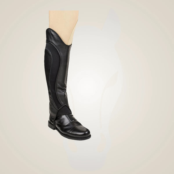 TuffRider Men's Derby Leather Half Chaps