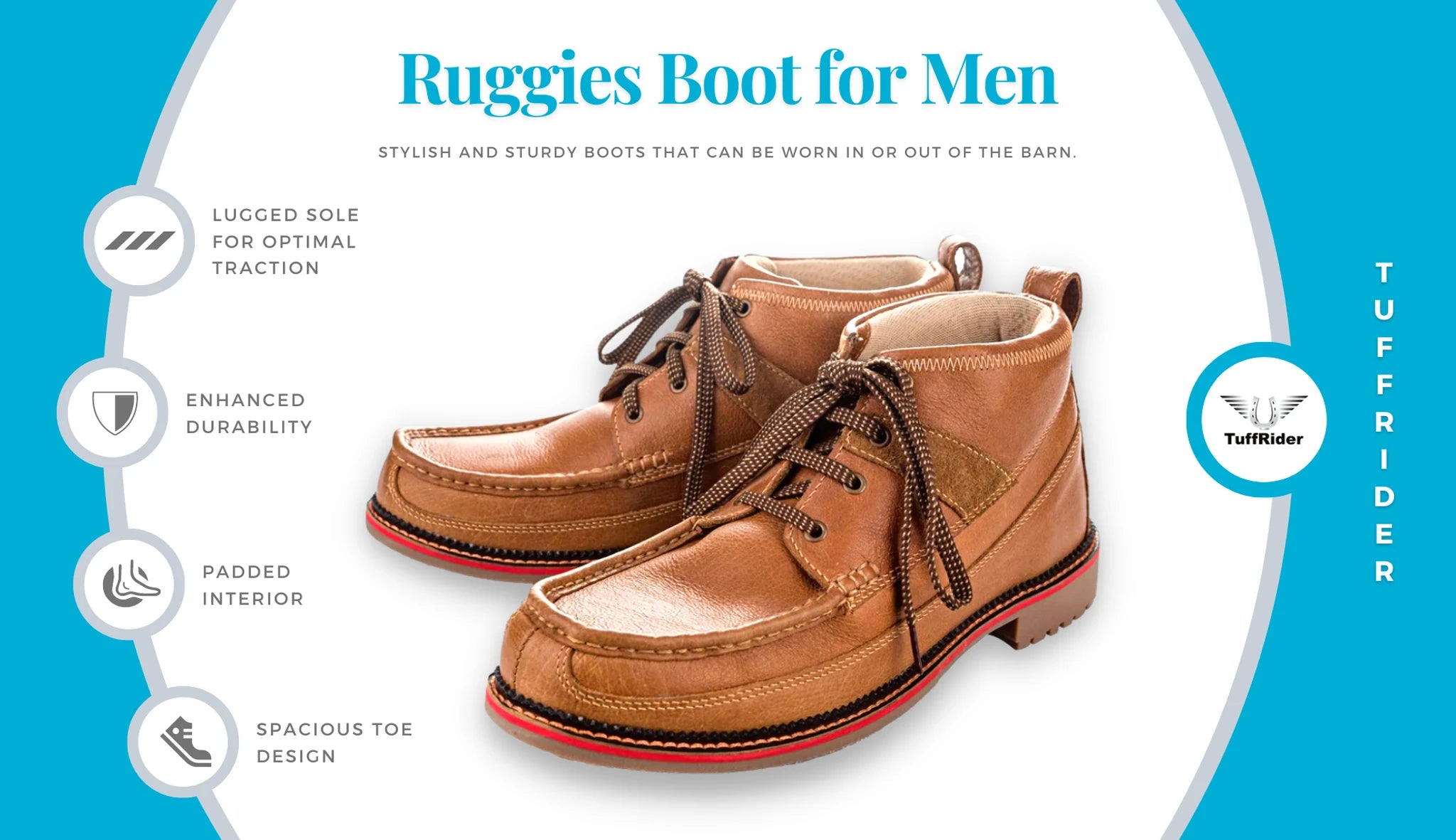 TuffRider Men’s Ruggies Boots - Chestnut