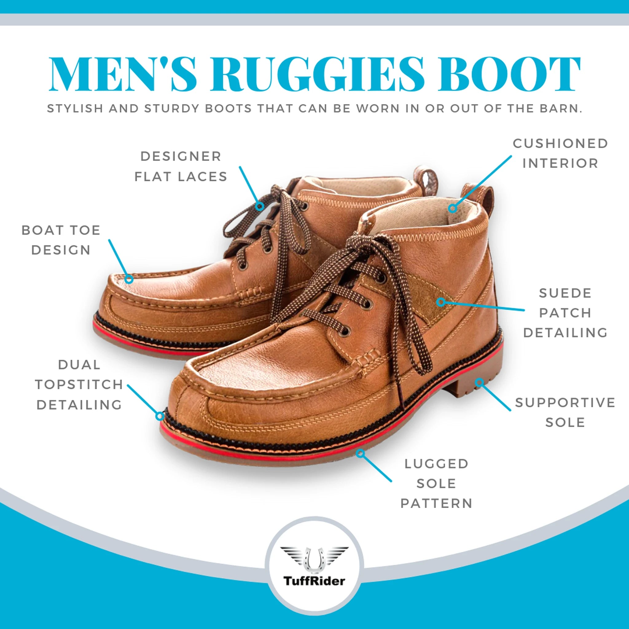TuffRider Men’s Ruggies Boots - Chestnut