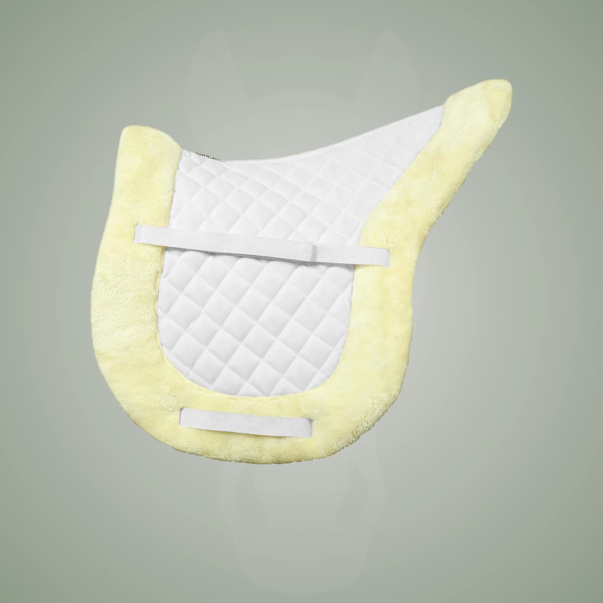 TuffRider Sherpa Fleece Fully Lined Shaped Saddle Pad - White