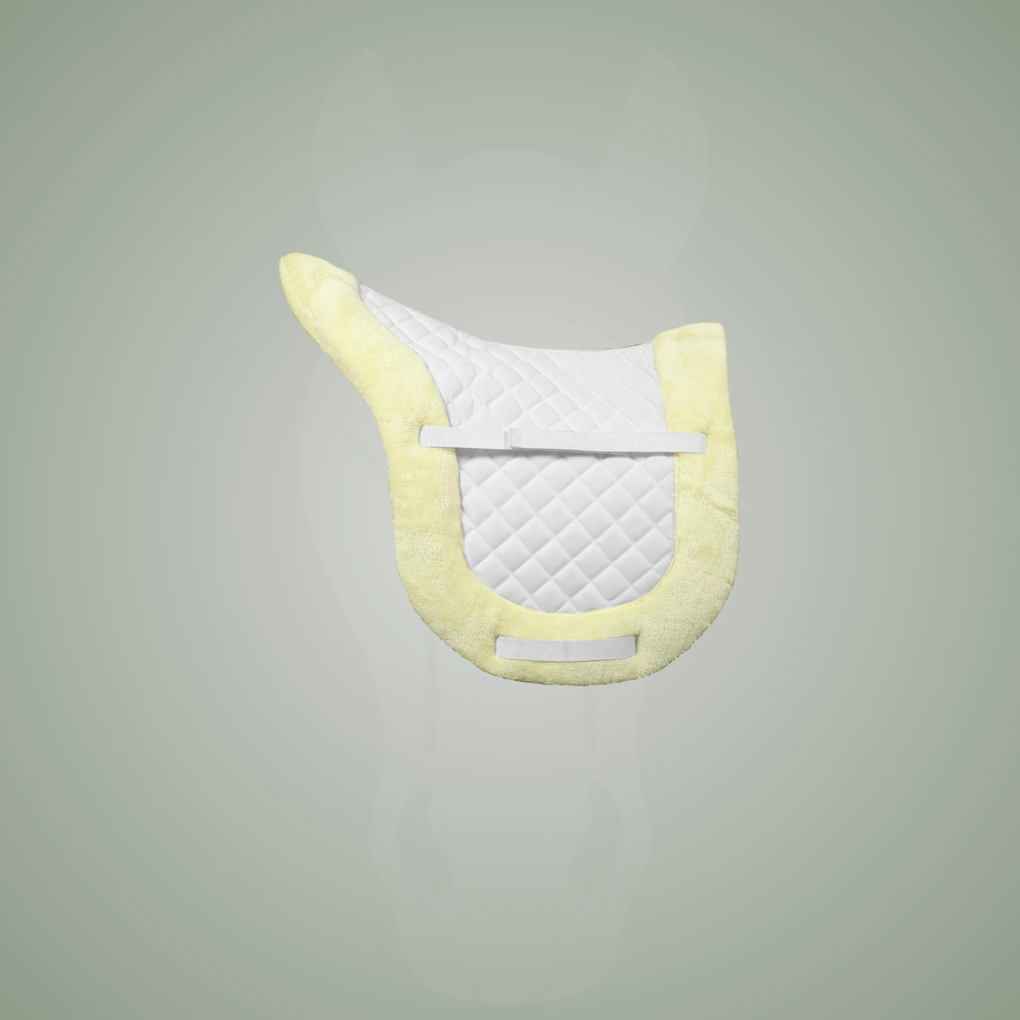 TuffRider Sherpa Fleece Fully Lined Shaped Saddle Pad - White