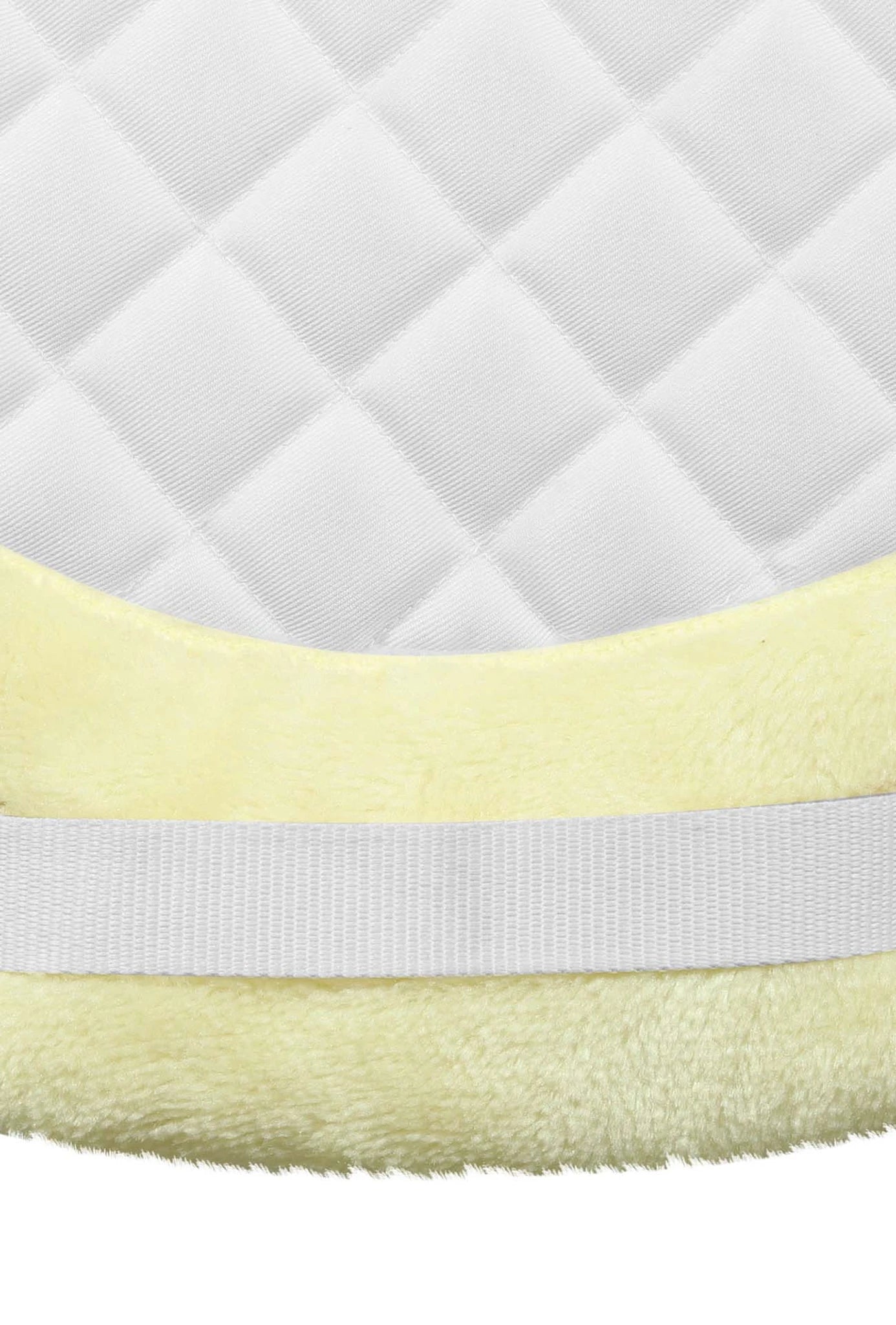 TuffRider Sherpa Fleece Fully Lined Shaped Saddle Pad - White
