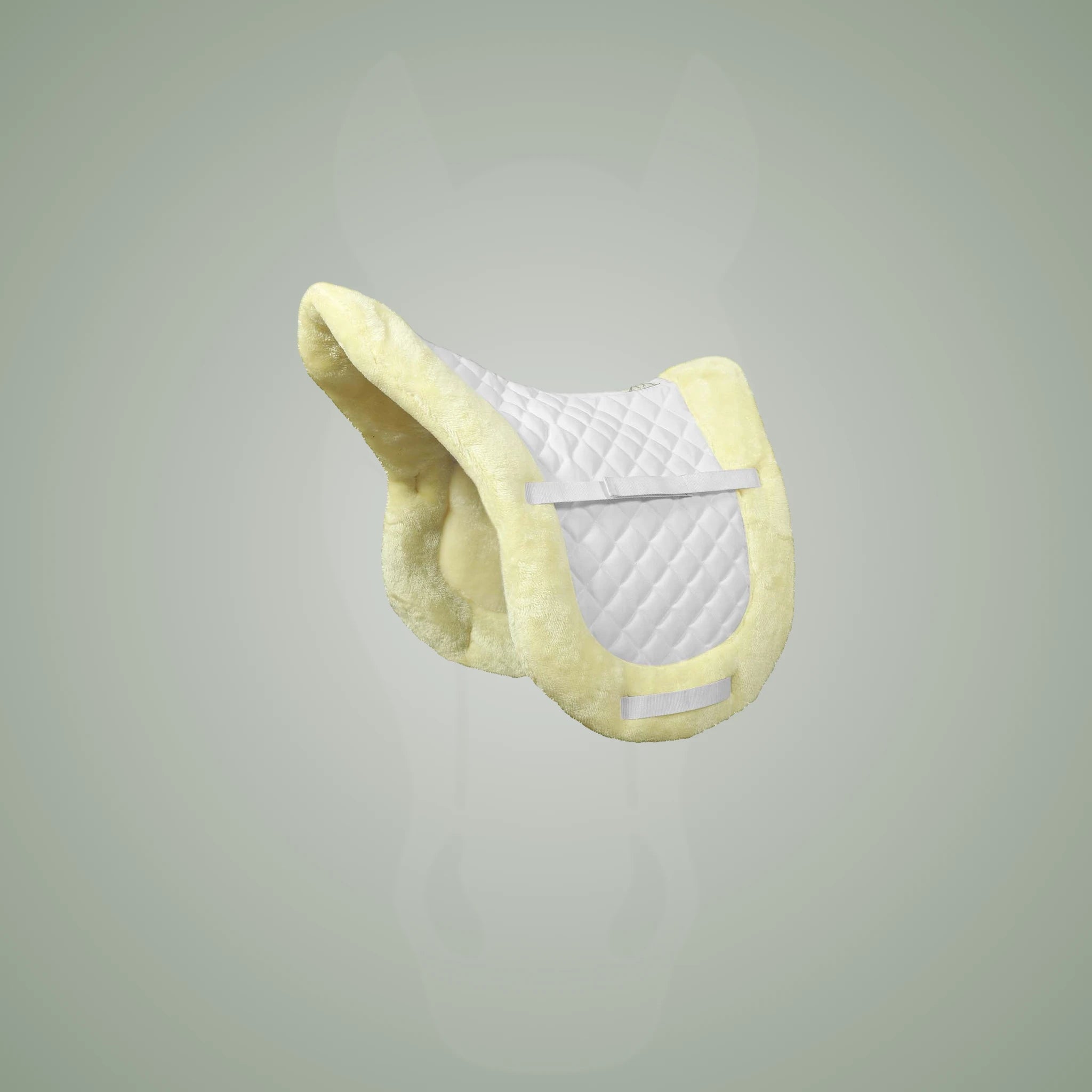 TuffRider Sherpa Fleece Fully Lined Shaped Saddle Pad - White