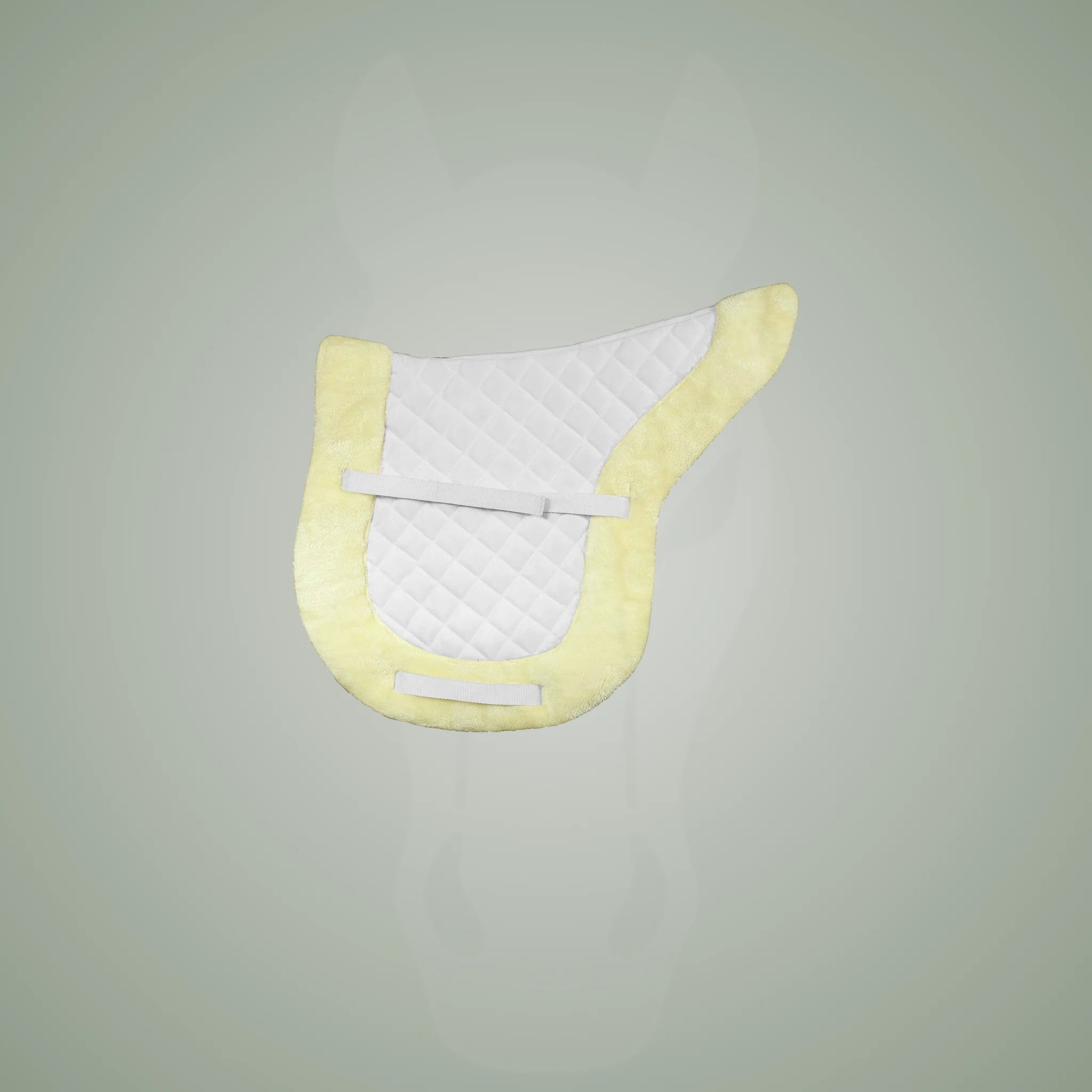 TuffRider Sherpa Fleece Fully Lined Shaped Saddle Pad - White
