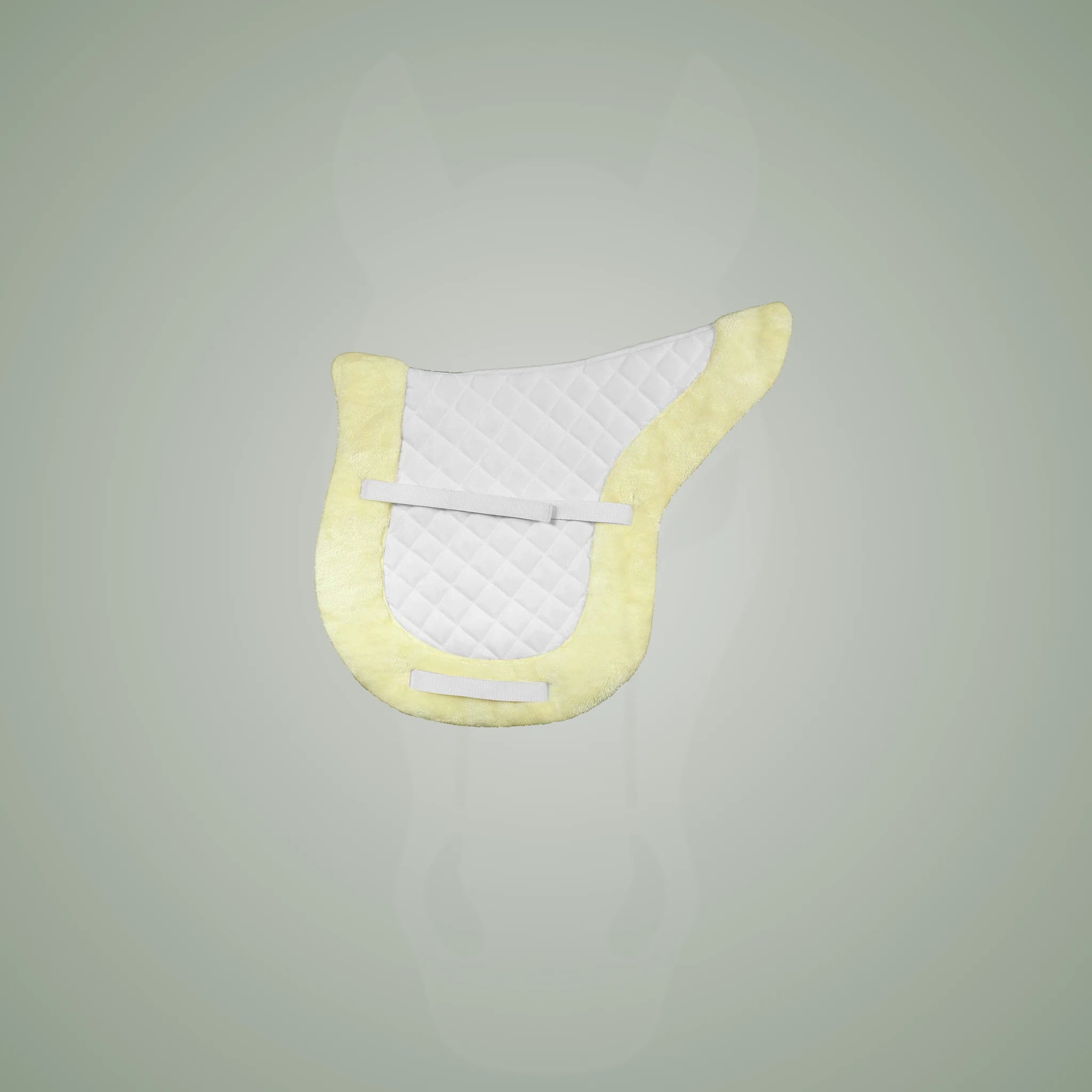 TuffRider Sherpa Fleece Trimmed Shaped Saddle Pad - White