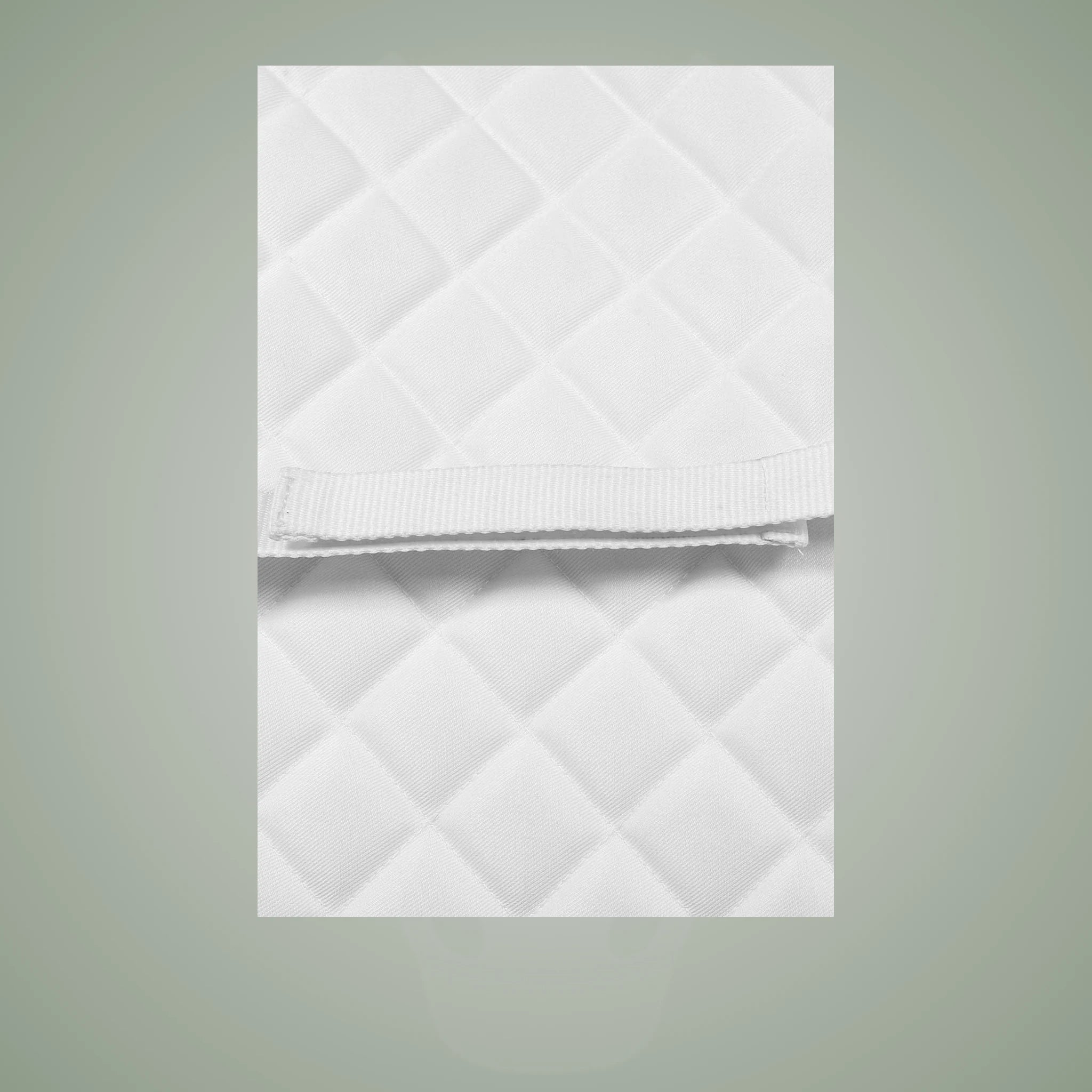 TuffRider Sherpa Fleece Trimmed Shaped Saddle Pad - White