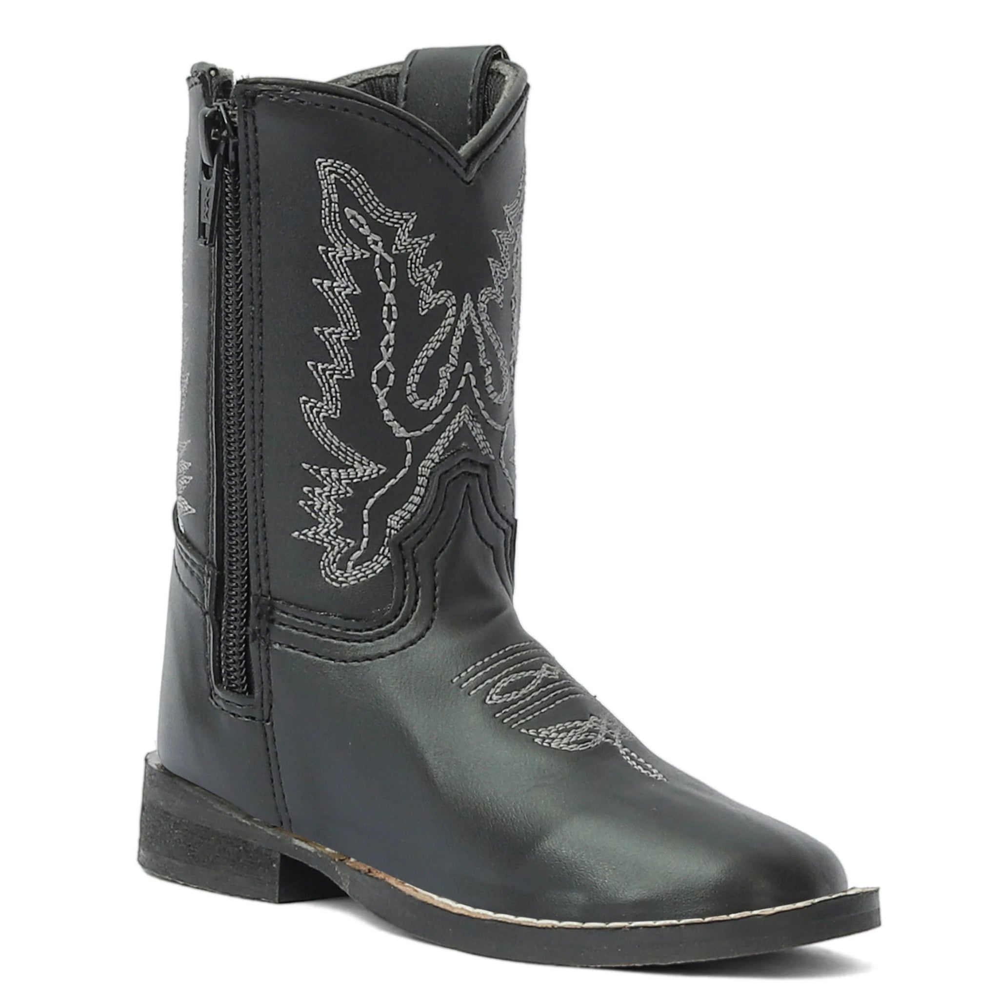 TuffRider Toddler Badlands Square Toe Western Boot - Black