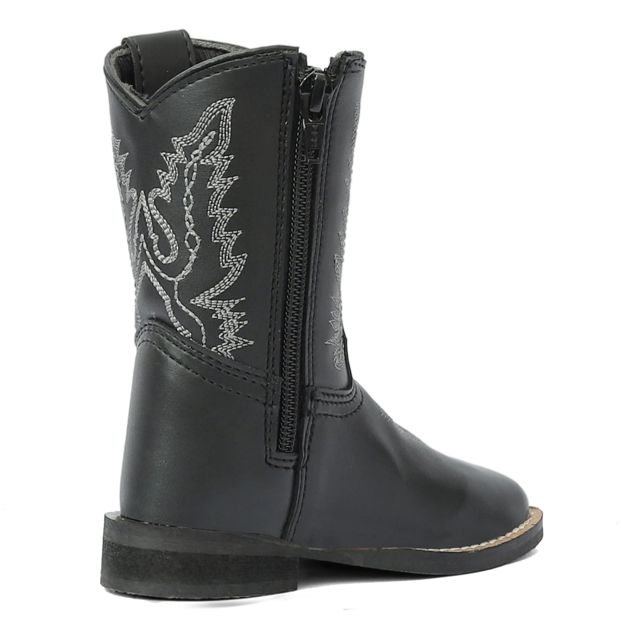 TuffRider Toddler Badlands Square Toe Western Boot - Black