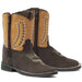TuffRider Toddler Biscayne Square Toe Western Boot - Mocha