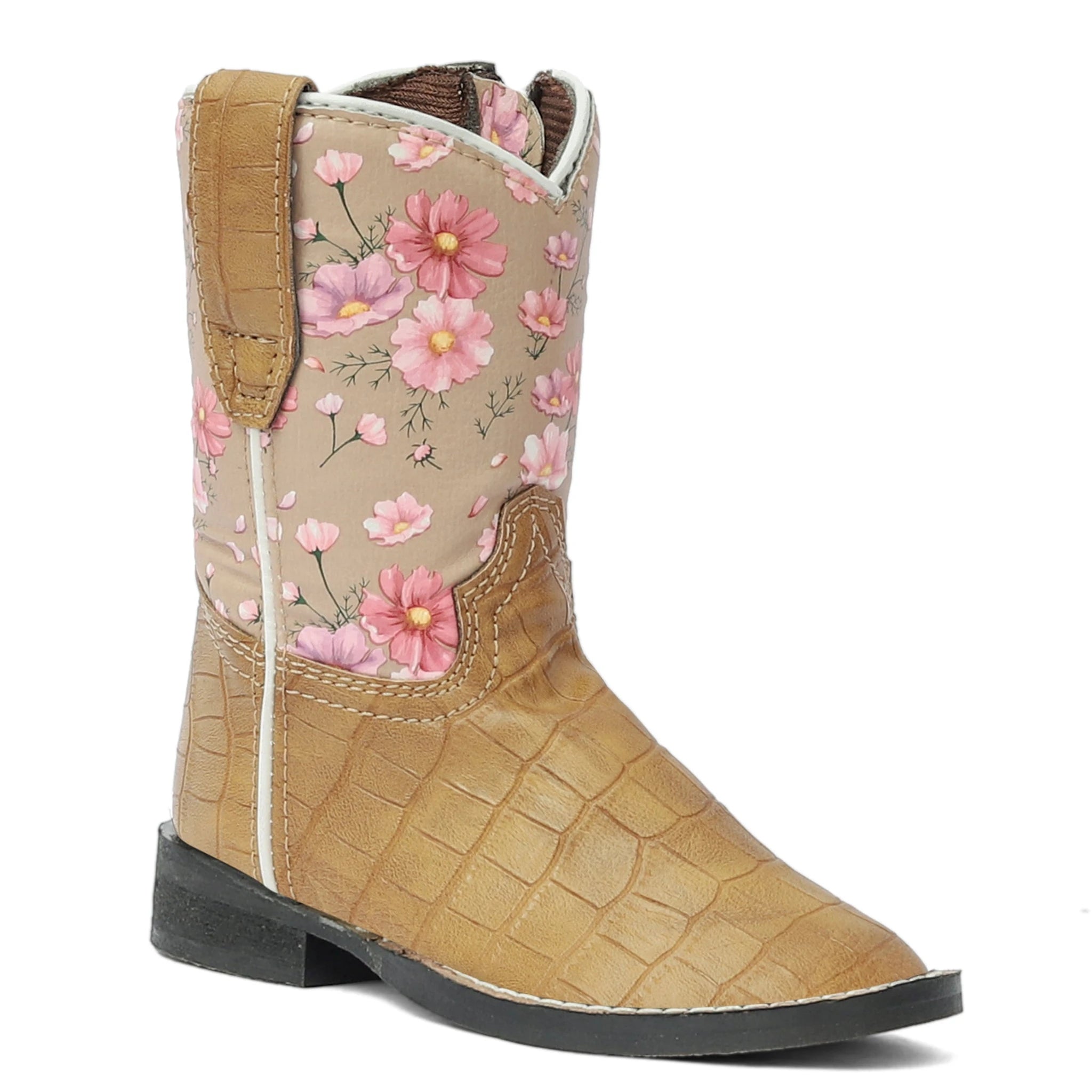 TuffRider Toddler Dunes Square Toe Western Boot - Tan