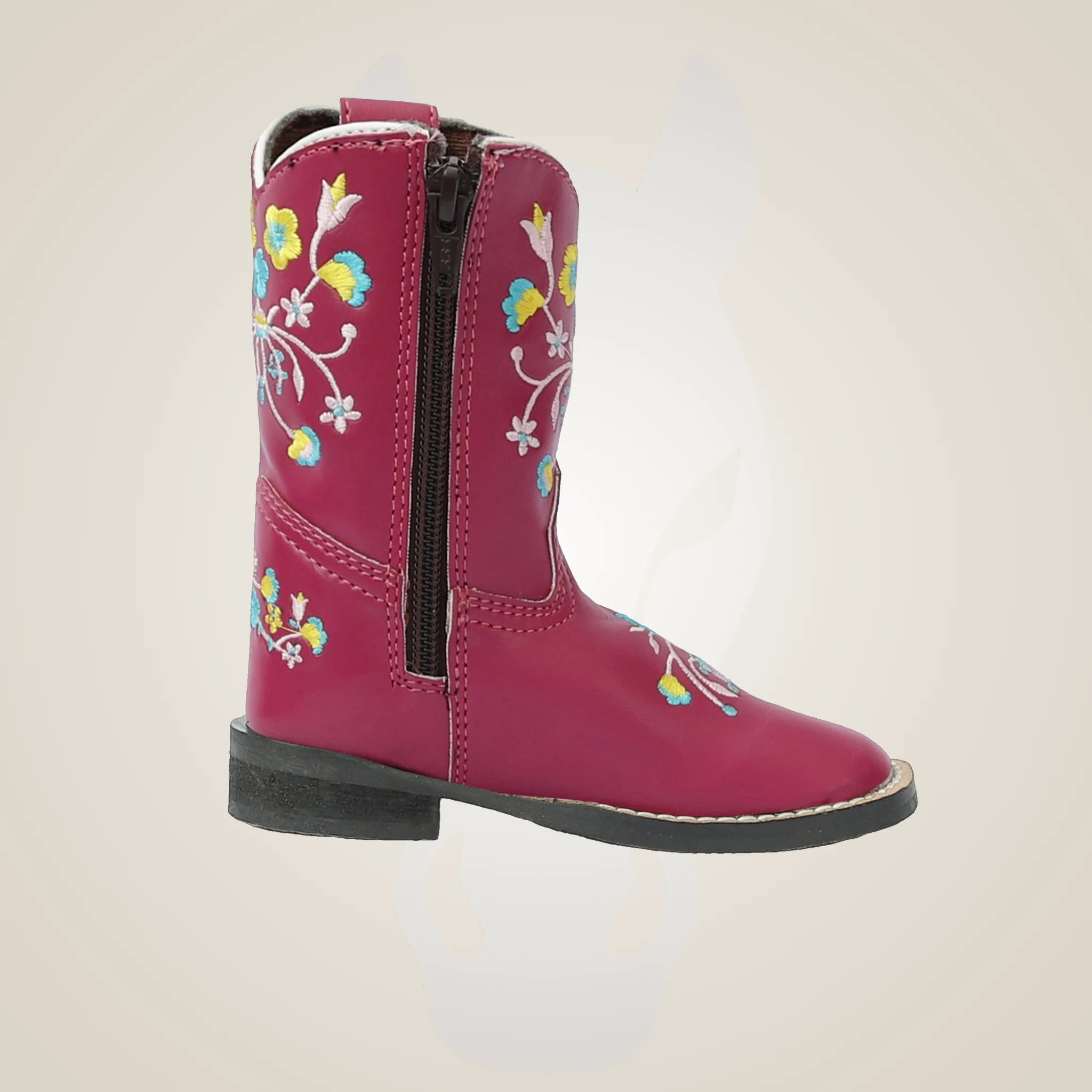 TuffRider Toddler Floral Cowgirl Western Boot - Hot Pink