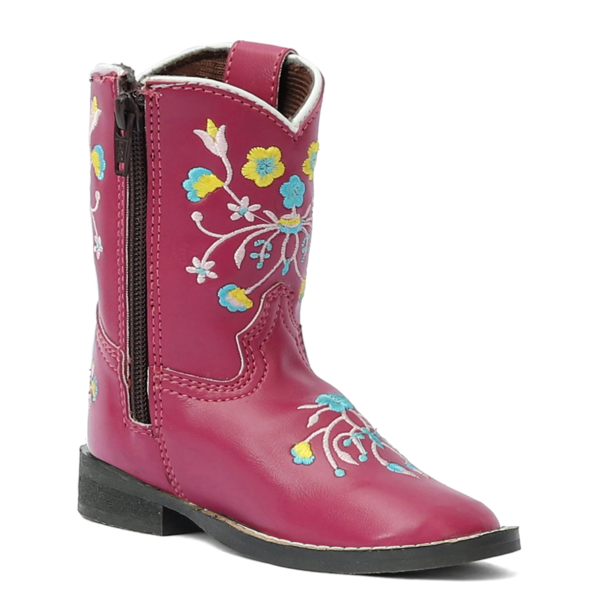 TuffRider Toddler Floral Cowgirl Western Boot - Hot Pink
