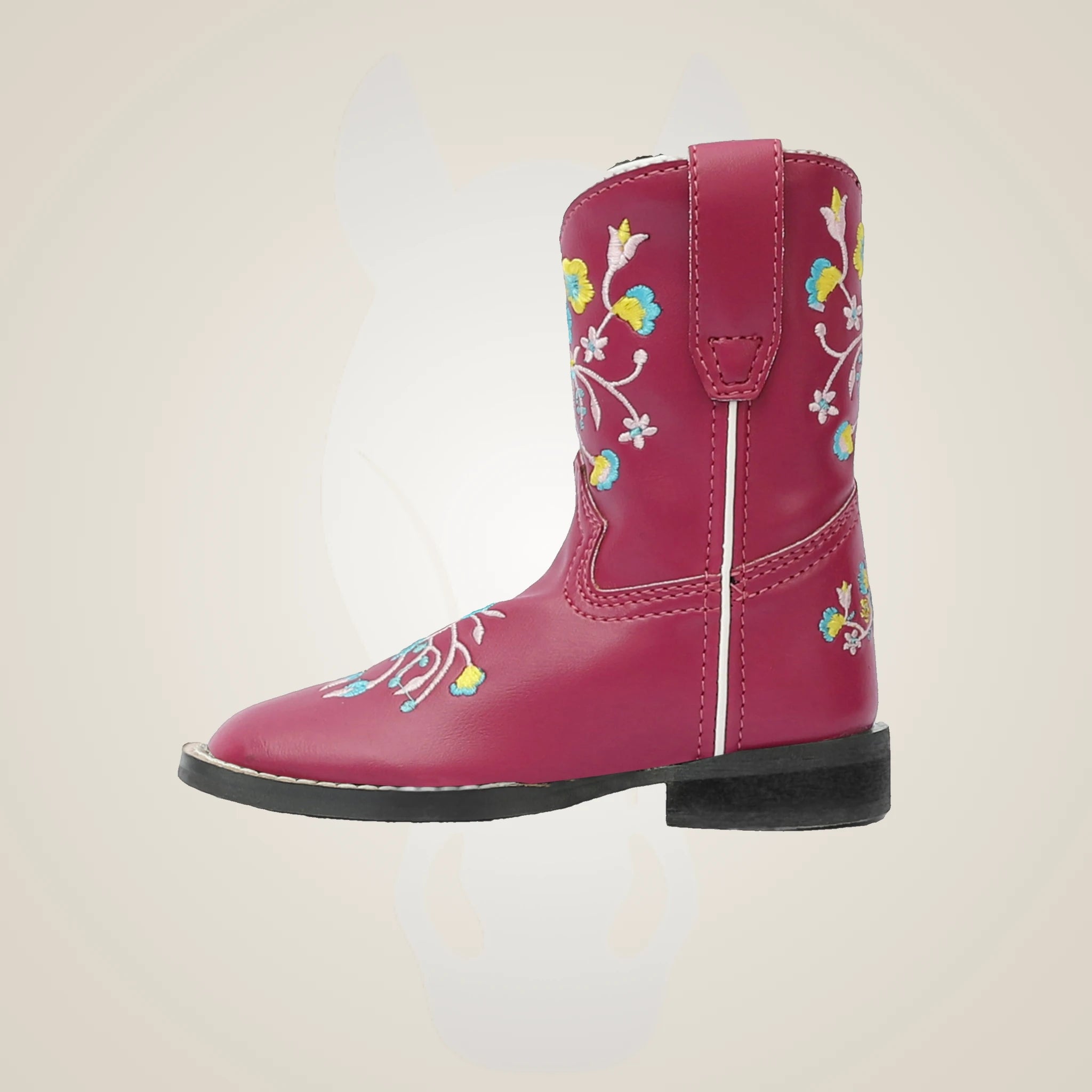 TuffRider Toddler Floral Cowgirl Western Boot - Hot Pink