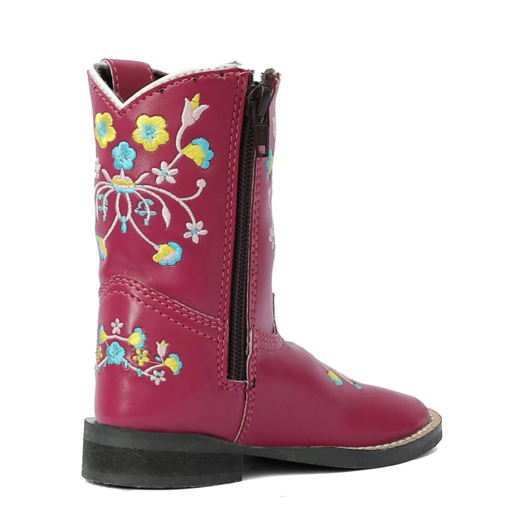 TuffRider Toddler Floral Cowgirl Western Boot - Hot Pink