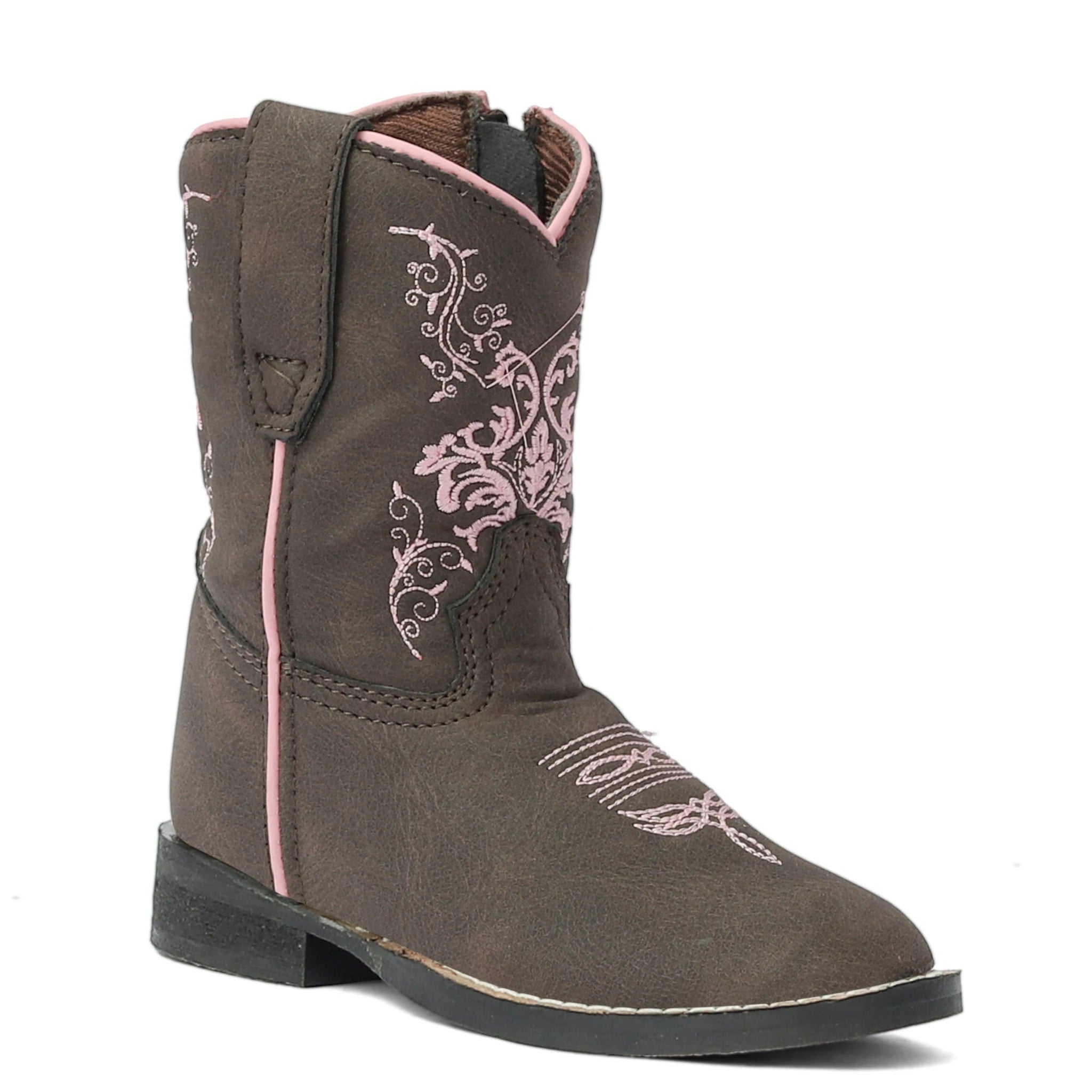 TuffRider Toddler Glacier Square Toe Western Boot - Mocha
