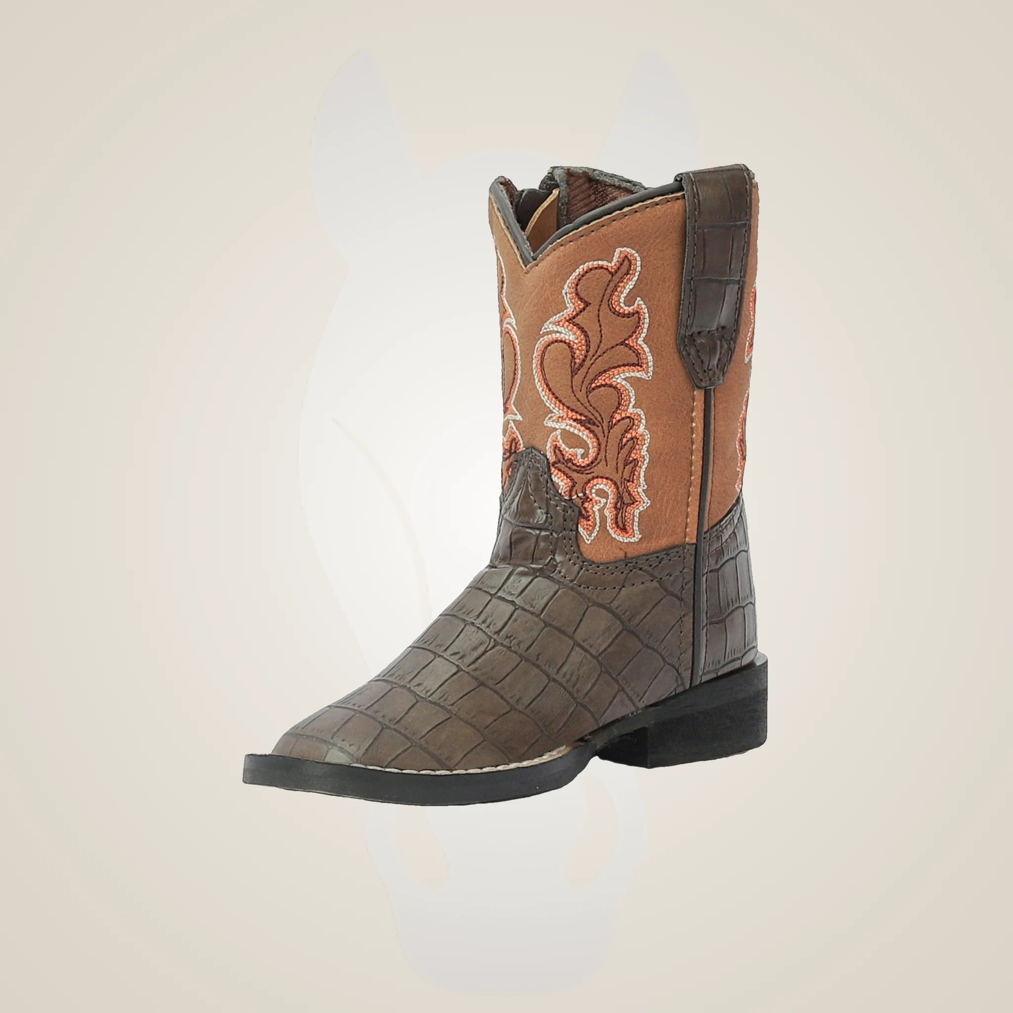 TuffRider Toddler Grand Teton Square Toe Western Boot - Brown