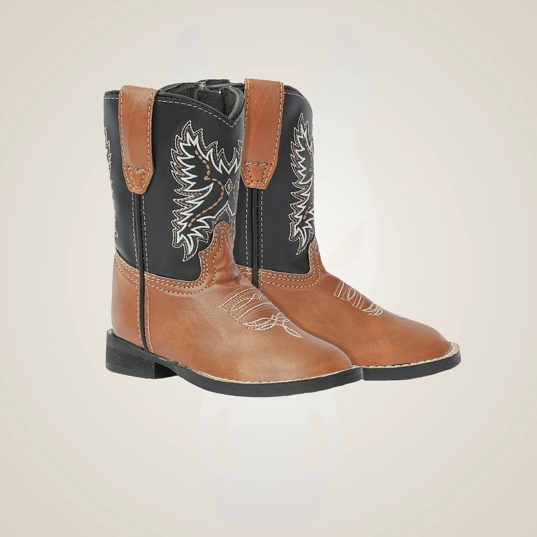 TuffRider Toddler Olympic Square Toe Western Boot - Tan