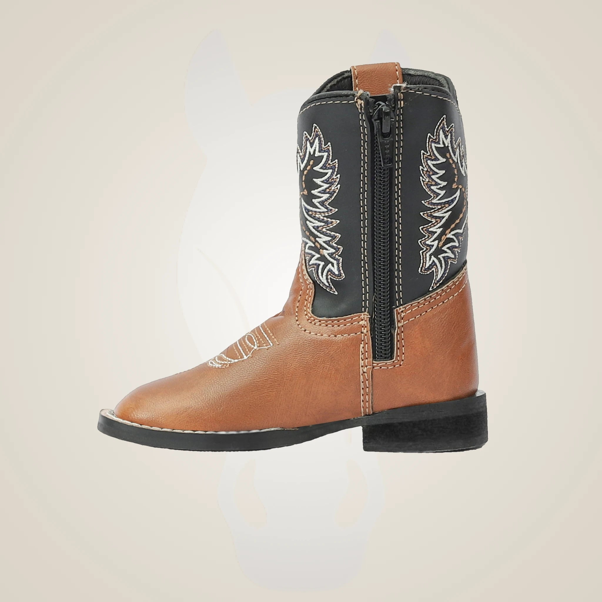 TuffRider Toddler Olympic Square Toe Western Boot - Tan