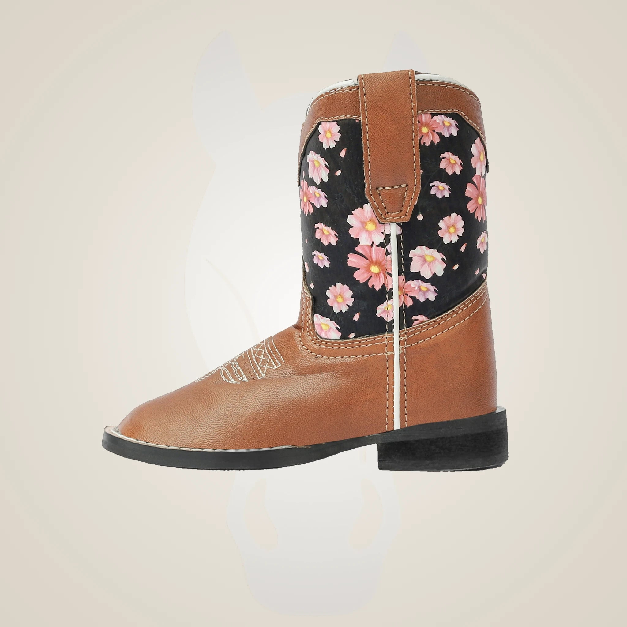 TuffRider Toddler Pinnacles Square Toe Western Boot - Brown