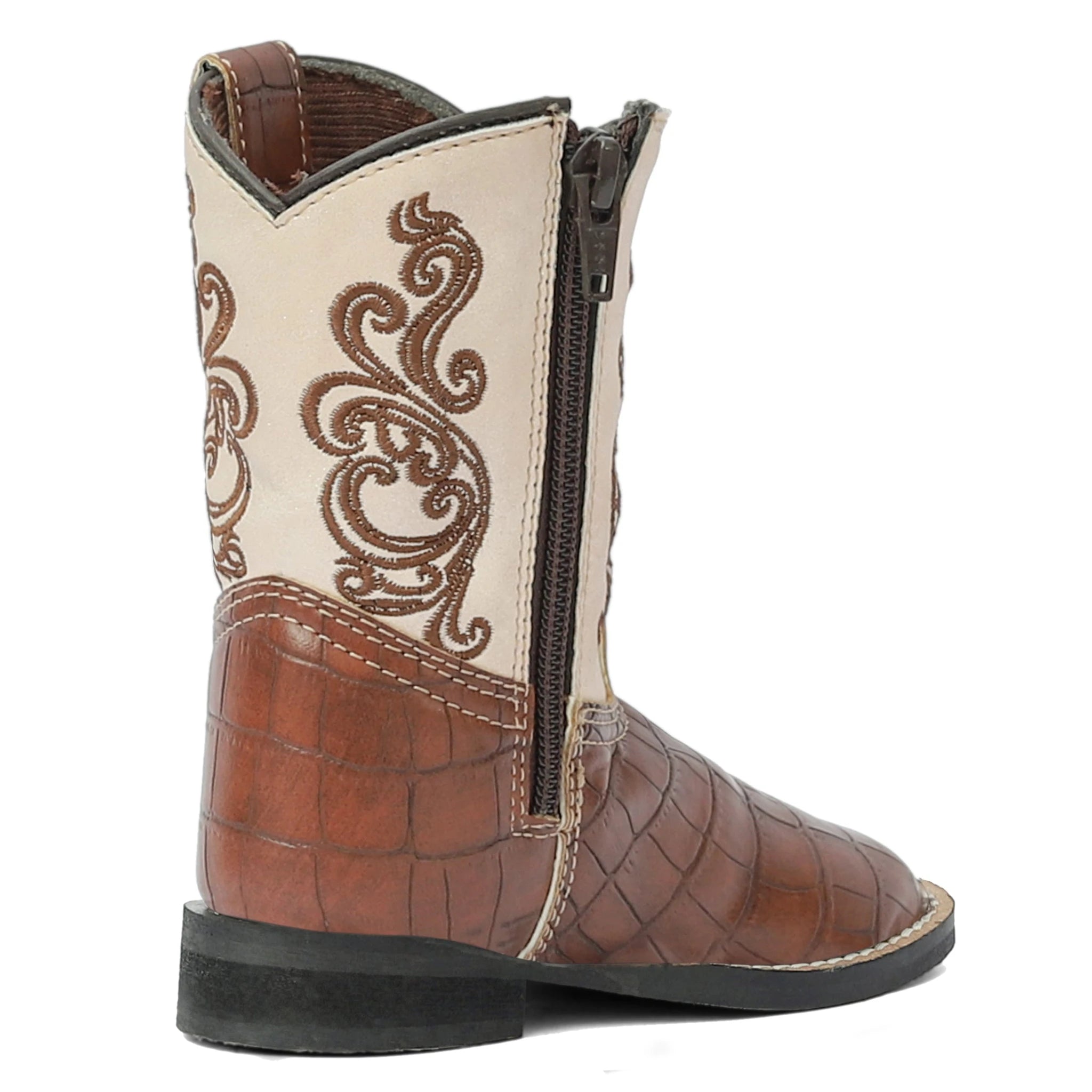 TuffRider Toddler Shenandoah Rounded Toe Western Boot - Brown