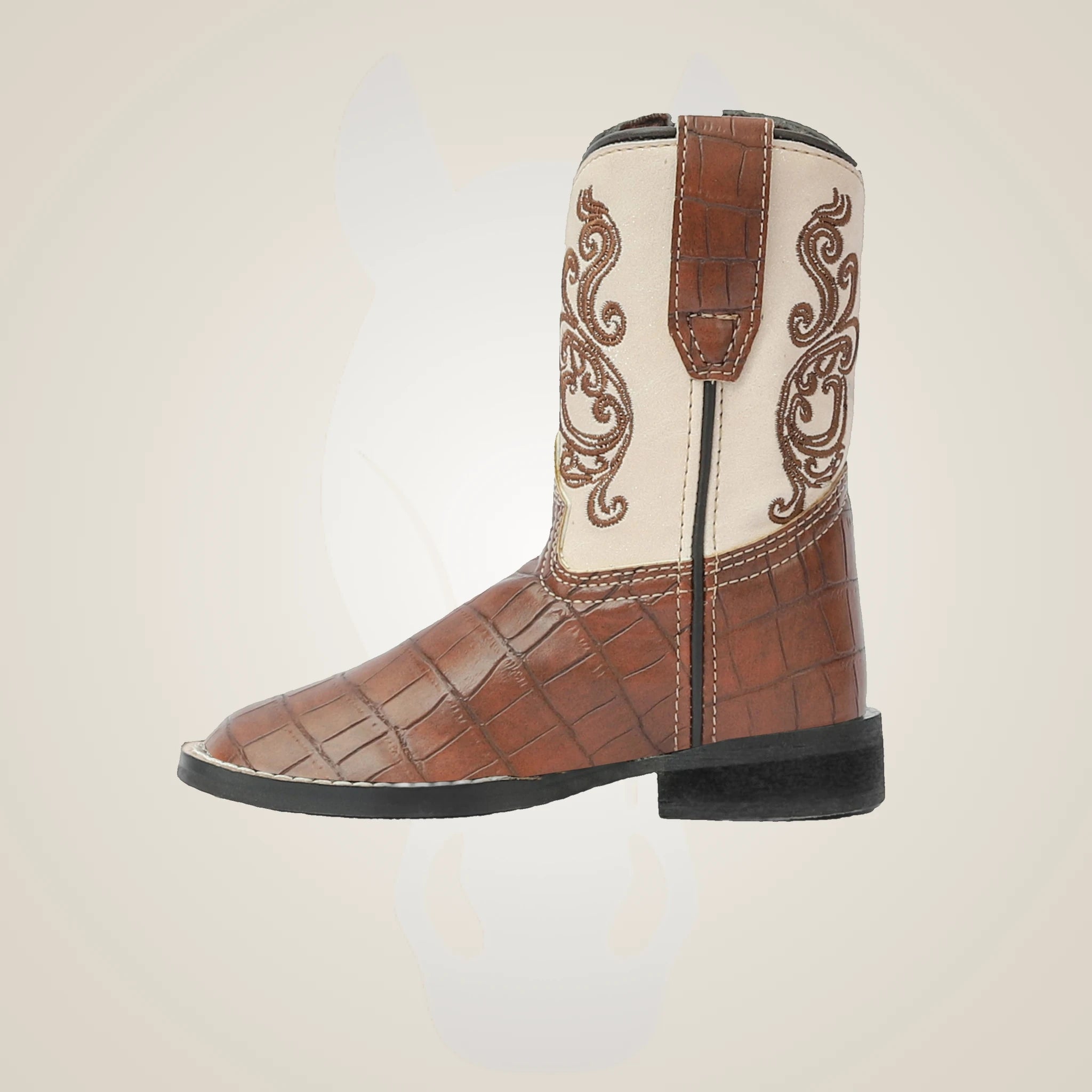 TuffRider Toddler Shenandoah Rounded Toe Western Boot - Brown
