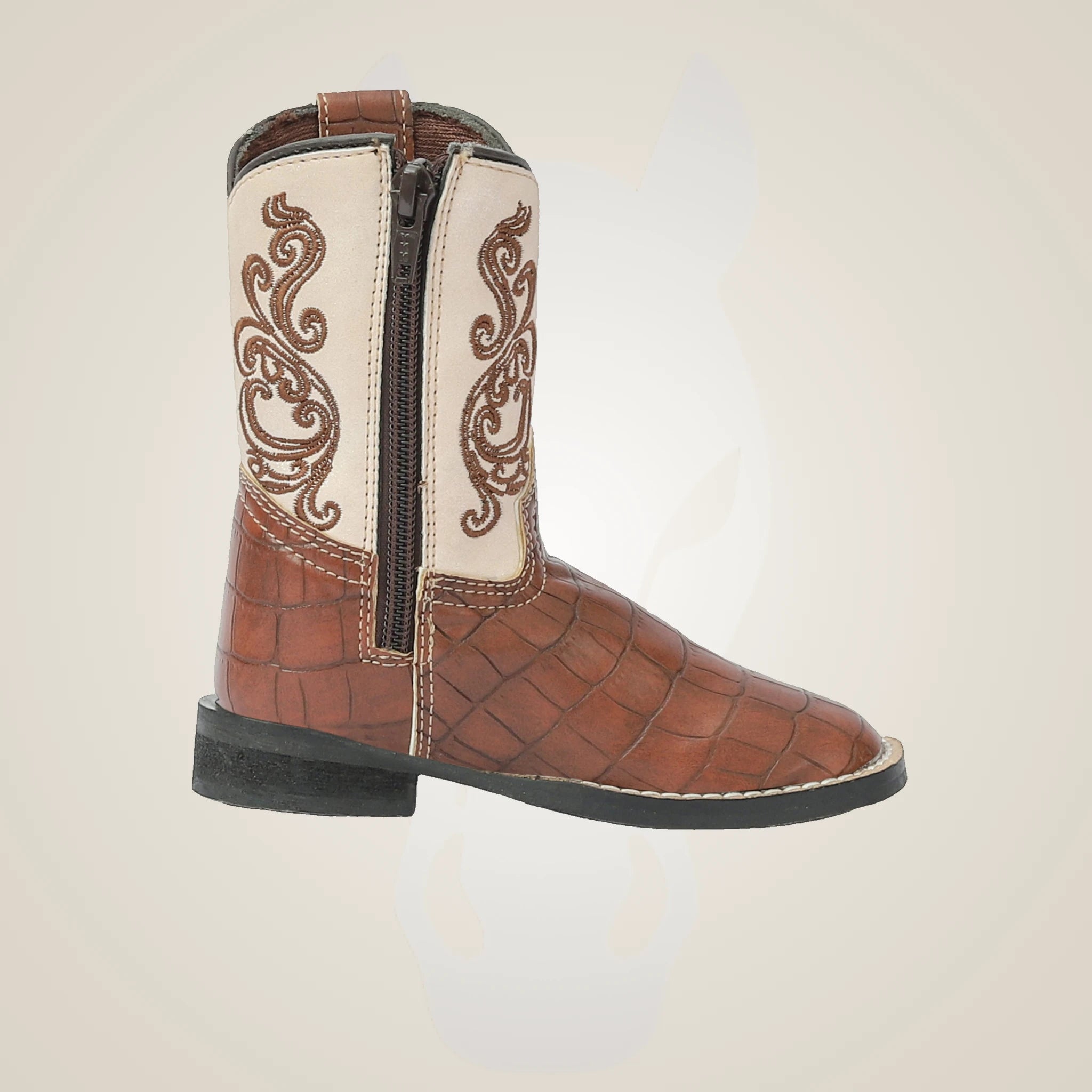 TuffRider Toddler Shenandoah Rounded Toe Western Boot - Brown
