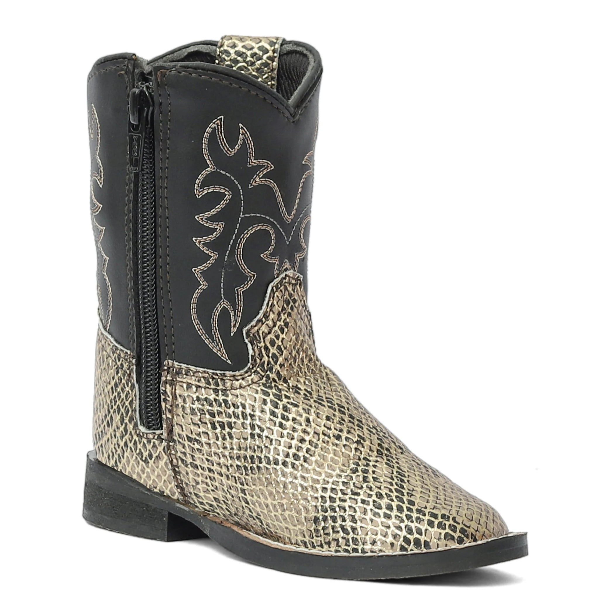 TuffRider Toddler Snake In My Boot Western Boot - Black