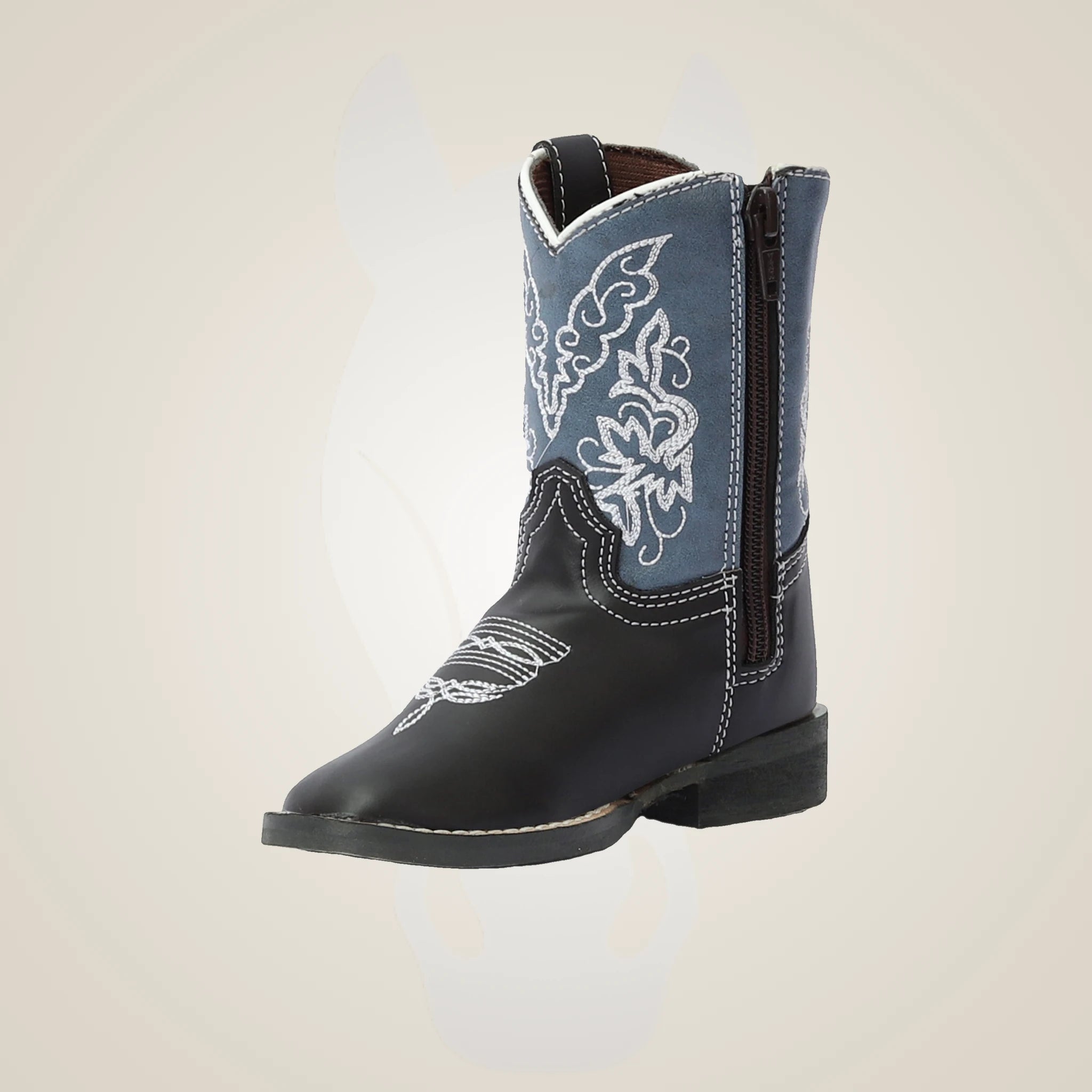 TuffRider Toddler Yellowstone Rounded Toe Western Boot - Brown/grey
