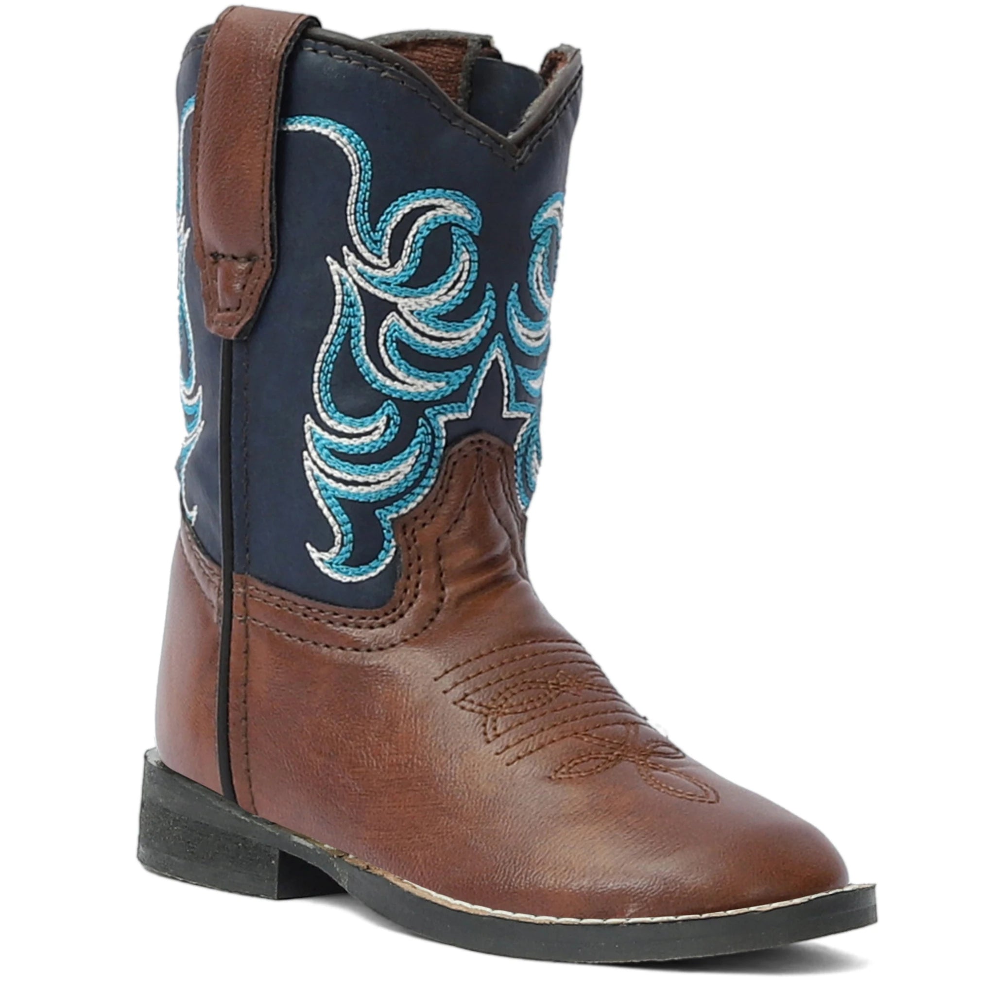 TuffRider Toddler Zion Square Toe Western Boot - Brown