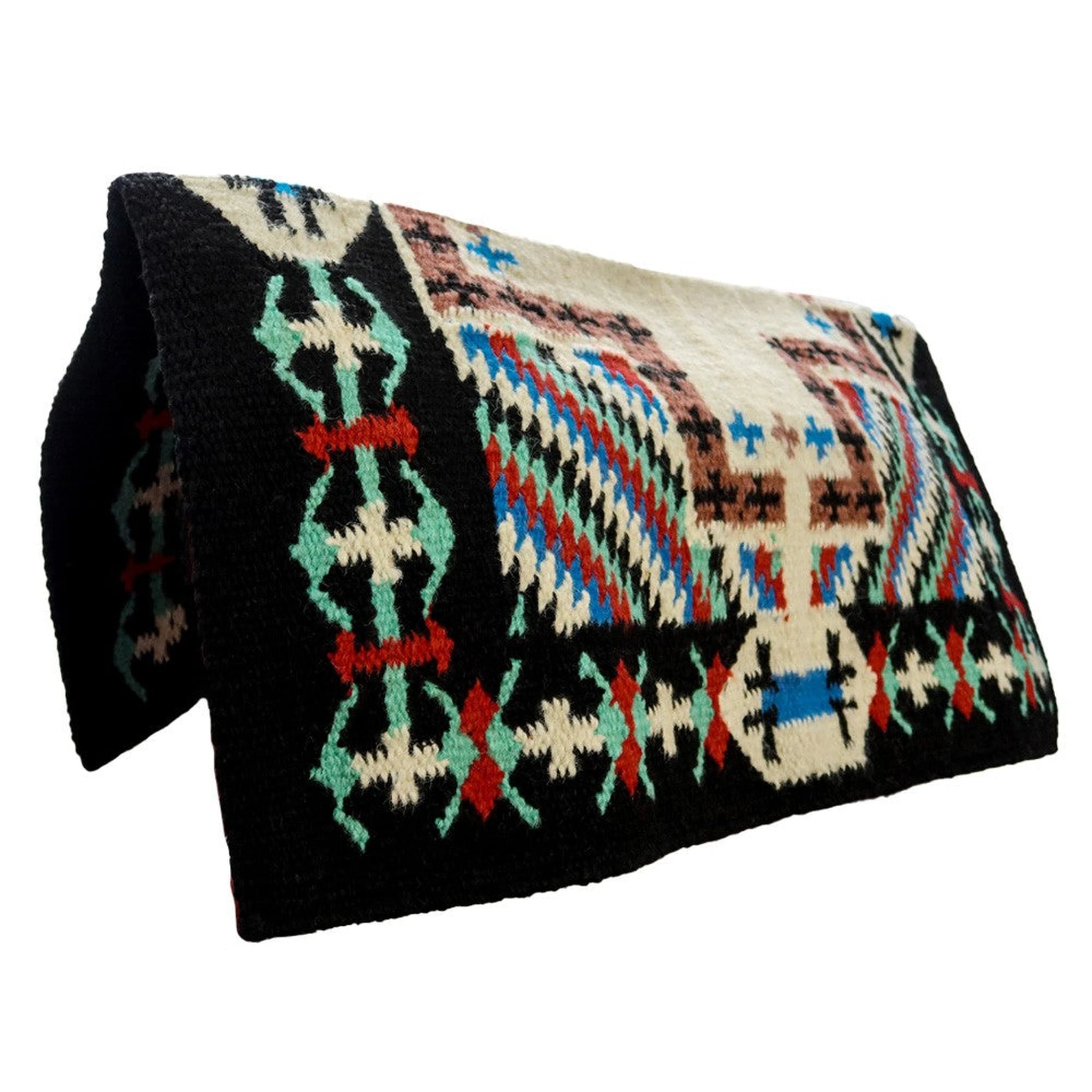 TuffRider Tombstone Western Woven Saddle Blanket - Black