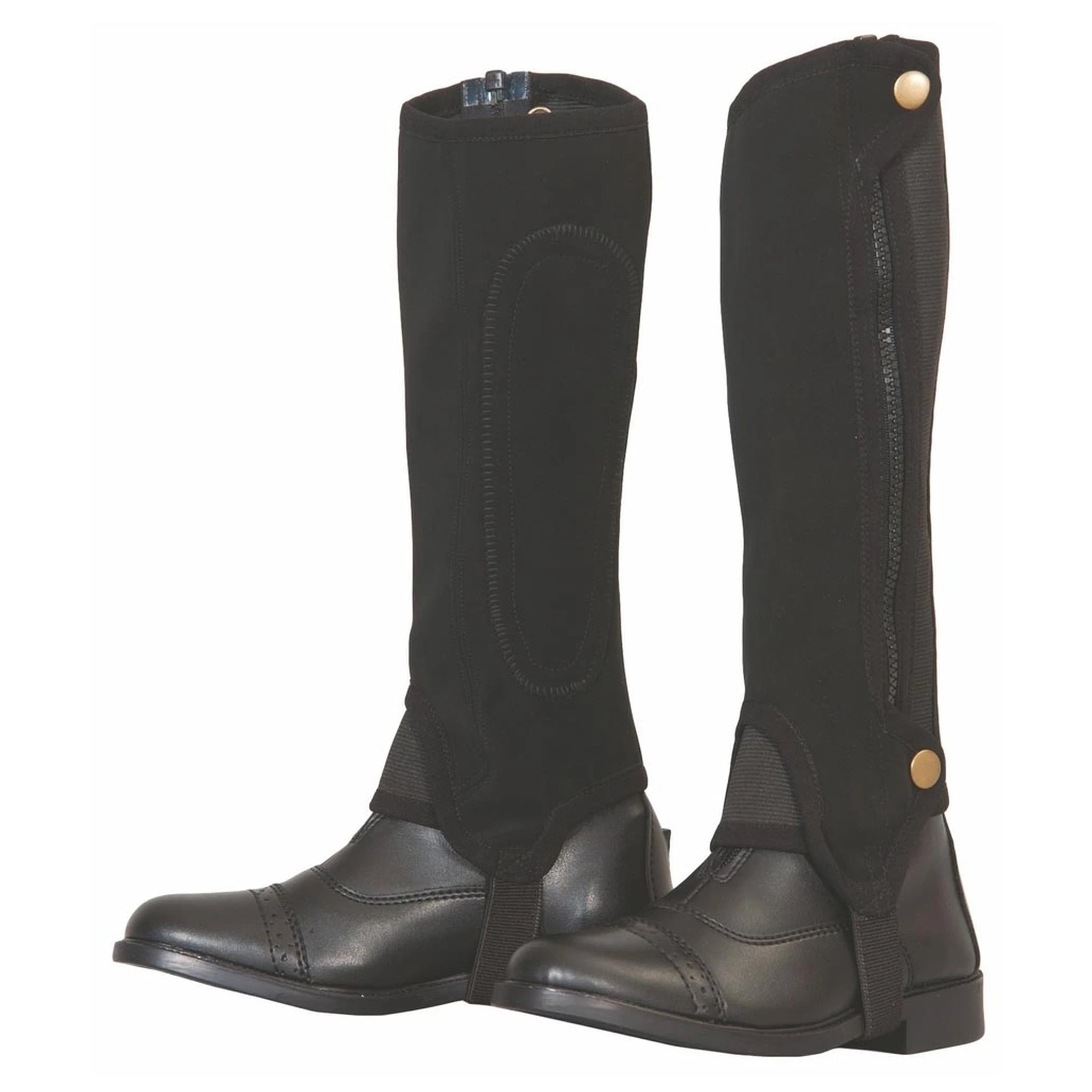 TuffRider Washable Children's Half Chaps - BLACK