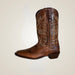 TuffRider Women Moran Leather Square Toe Western Boots - Brown