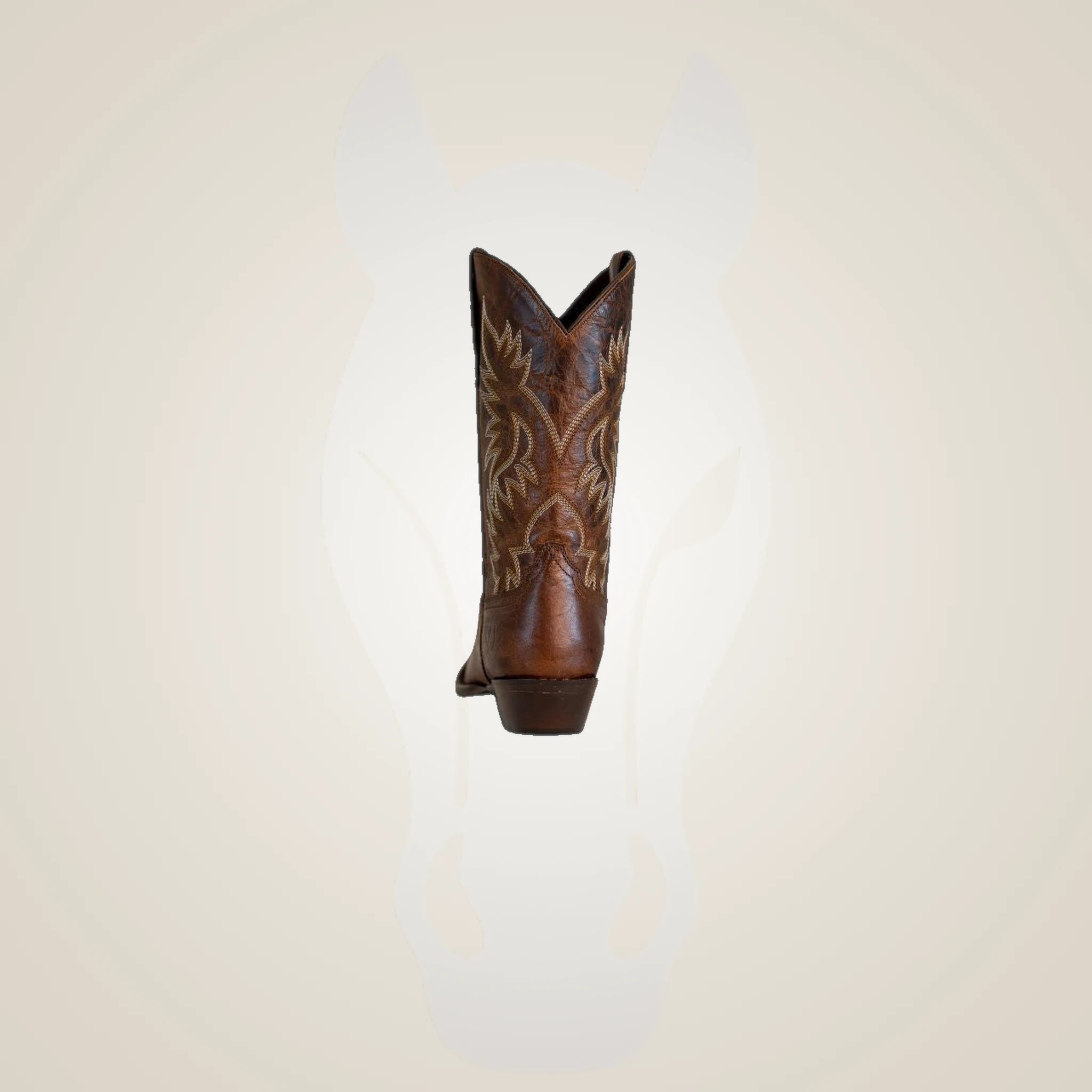 TuffRider Women Moran Leather Square Toe Western Boots - Brown