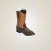 TuffRider Youth Big Bend Rounded Toe Western Boot - Mocha w/ Rust