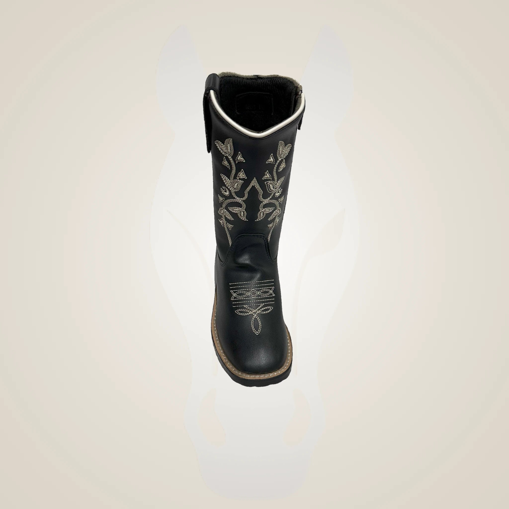 TuffRider Youth Black Floral Western Boot - Black