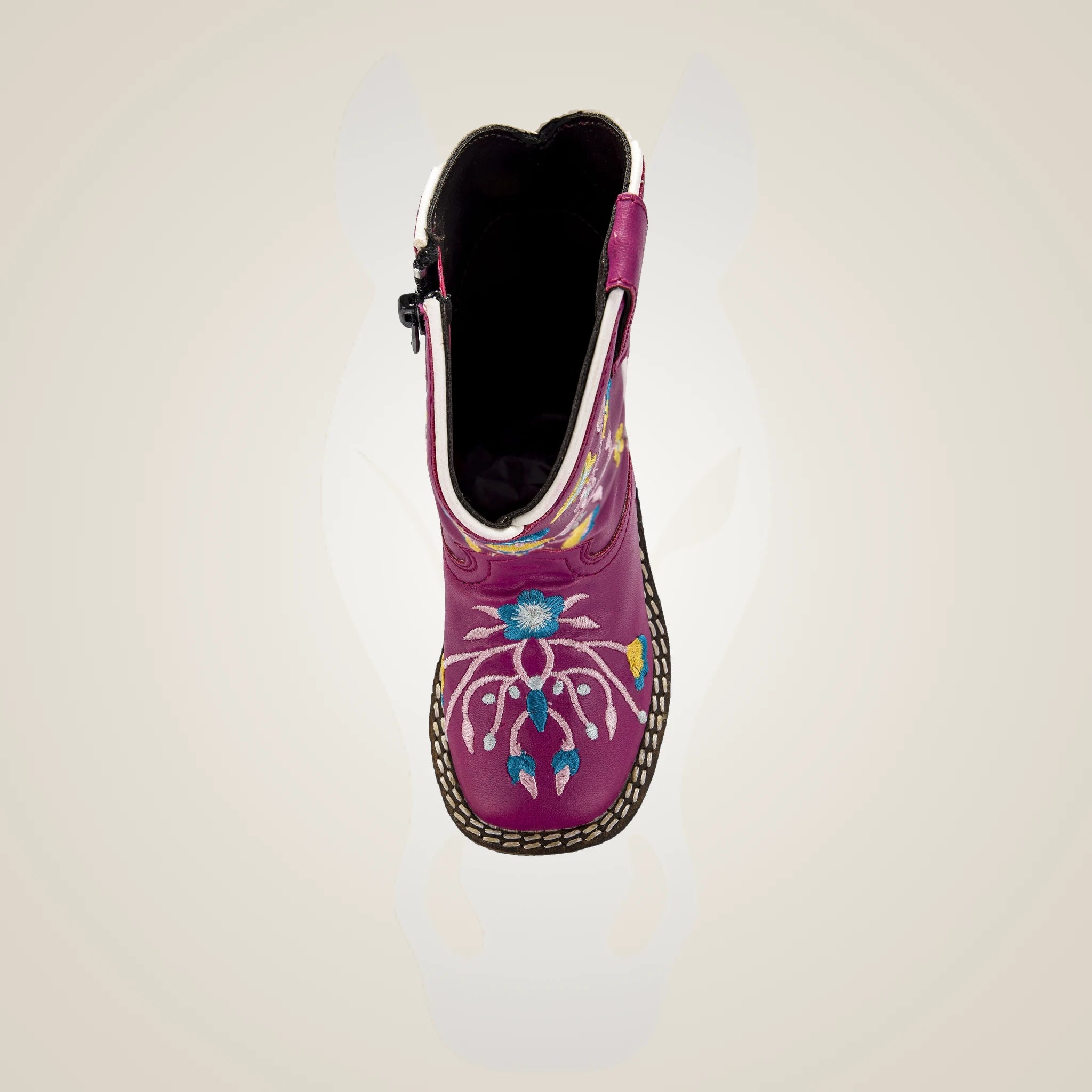 TuffRider Youth Floral Cowgirl Western Boot - Hot Pink
